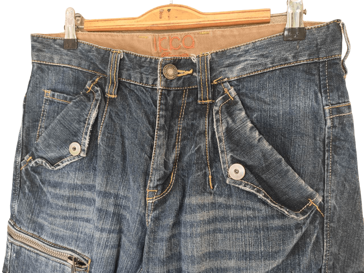 Japanese Brand icca Cargo Drop Denim Size US 30 / EU 46 - 4 Thumbnail