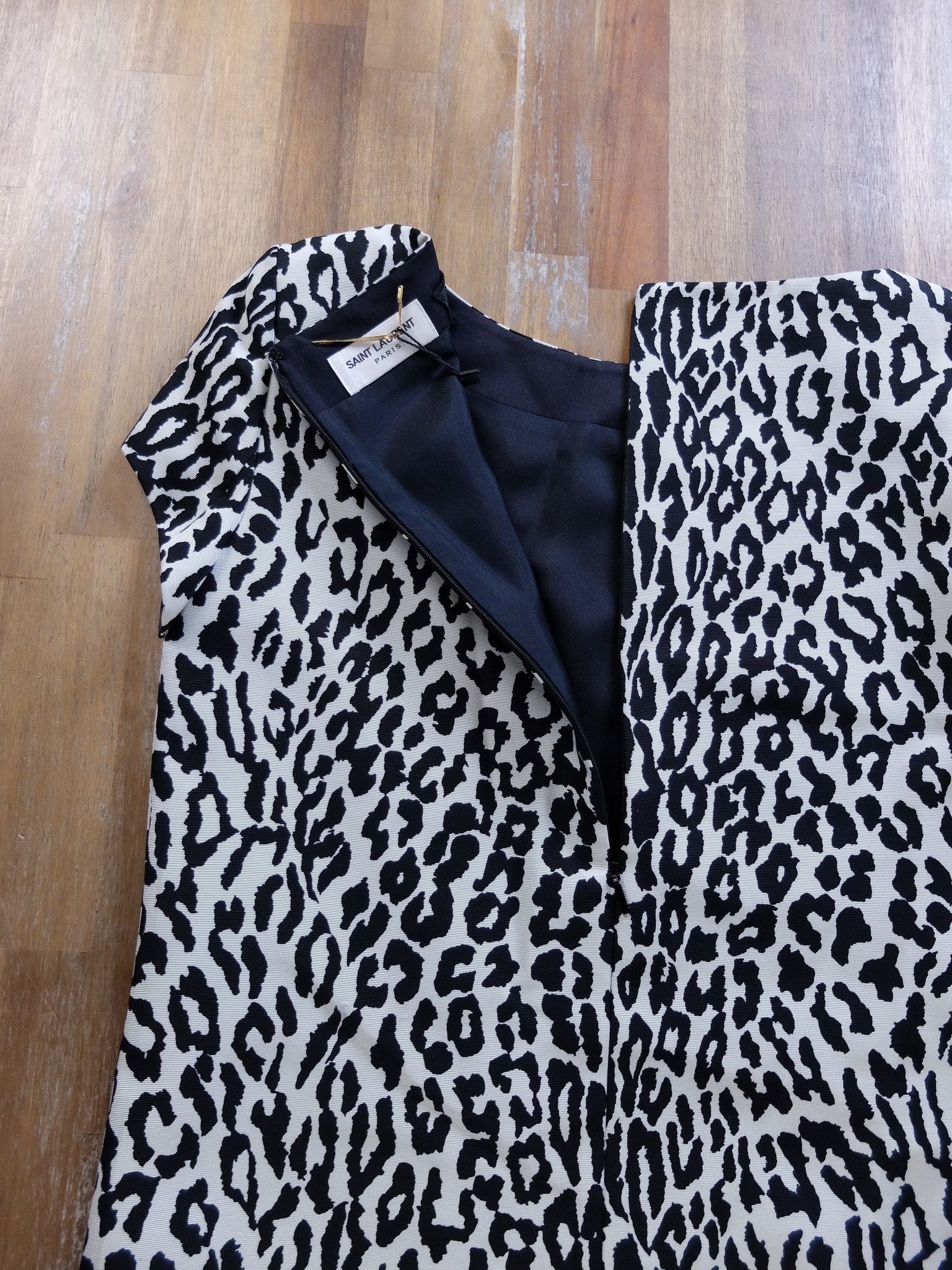 Saint Laurent Paris SAINT LAURENT leopard animal print mini dress 40 FR / 8 US q Size M / US 6-8 / IT 42-44 - 8 Thumbnail