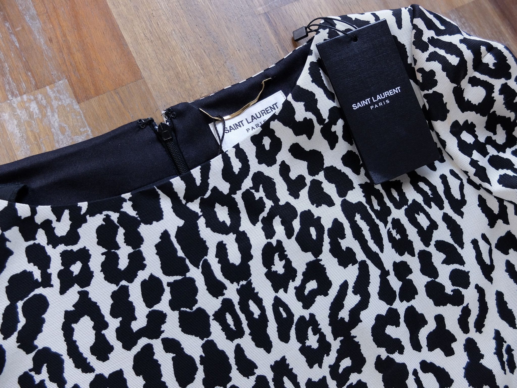 Saint Laurent Paris SAINT LAURENT leopard animal print mini dress 40 FR / 8 US q Size M / US 6-8 / IT 42-44 - 3 Thumbnail