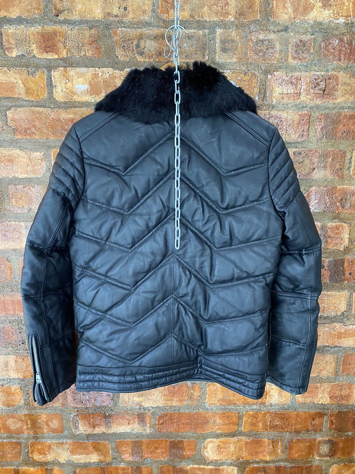 JACKROSE Vtg JACKROSE Japan (W) sheepskin rabbit fur puffer leather Size US M / EU 48-50 / 2 - 10 Thumbnail