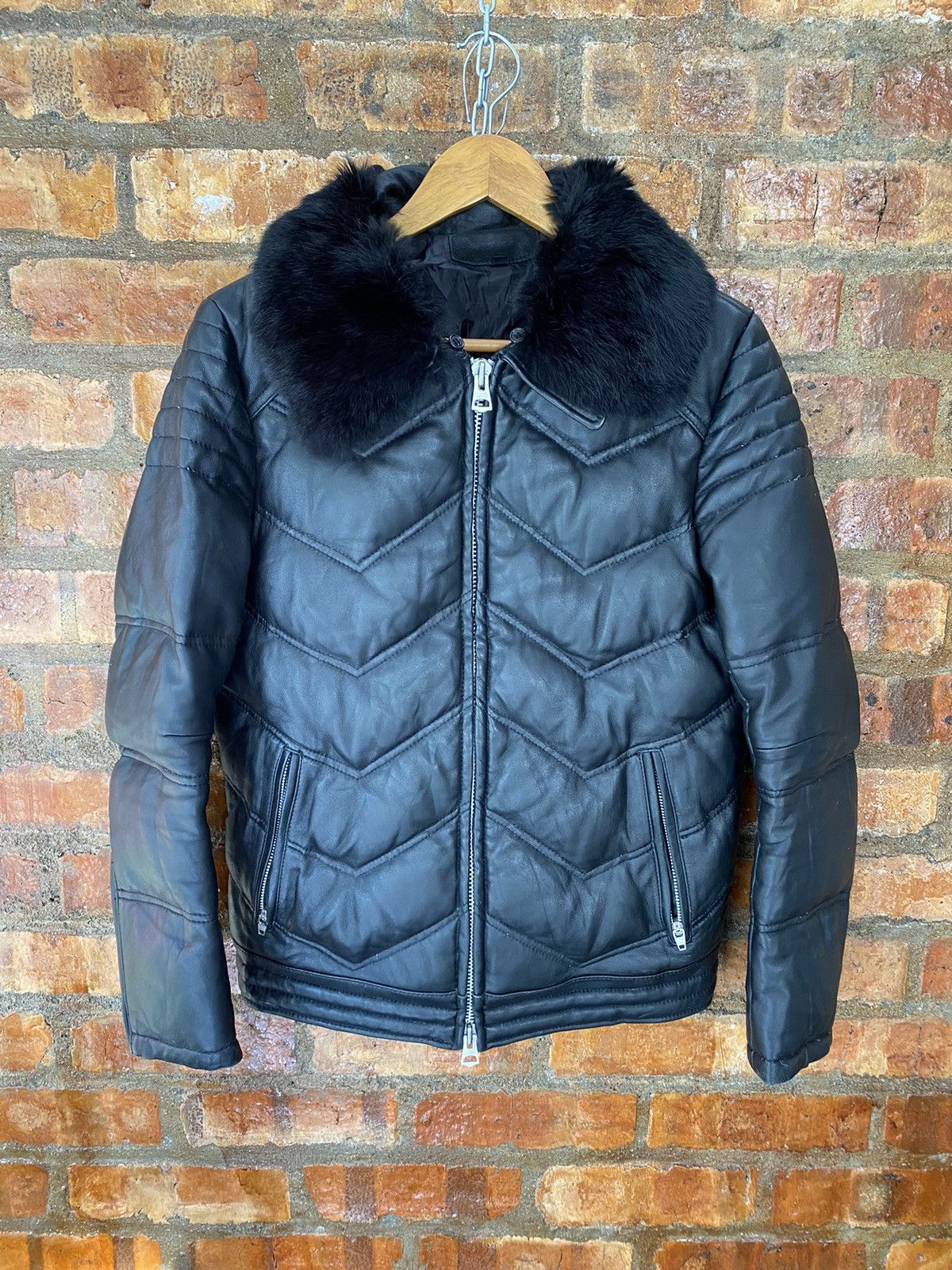 JACKROSE Vtg JACKROSE Japan (W) sheepskin rabbit fur puffer leather Size US M / EU 48-50 / 2 - 2 Thumbnail