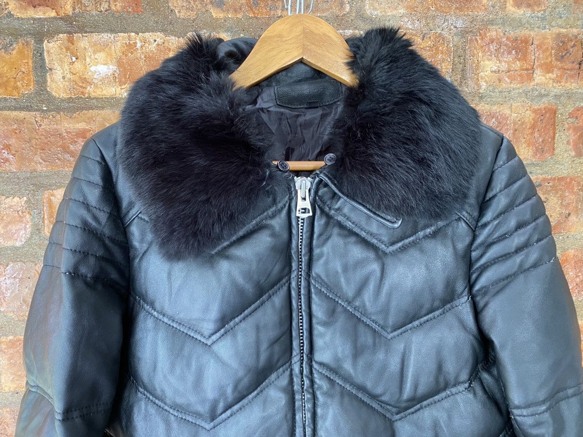 JACKROSE Vtg JACKROSE Japan (W) sheepskin rabbit fur puffer leather Size US M / EU 48-50 / 2 - 3 Thumbnail