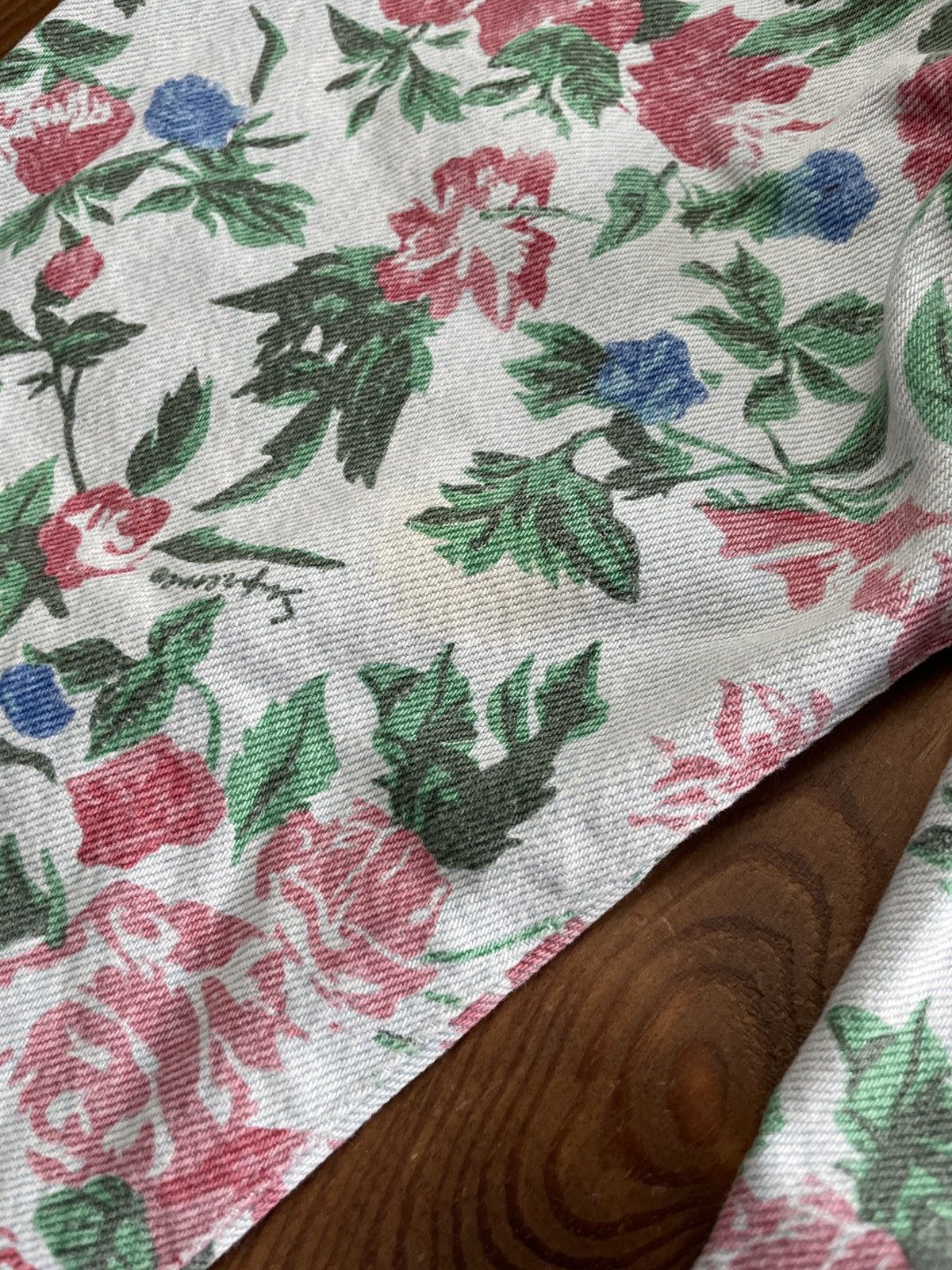 Levi's × Supreme Supreme Levis Pink Green Roses Floral Jeans SS16 Size US 32 / EU 48 - 4 Thumbnail