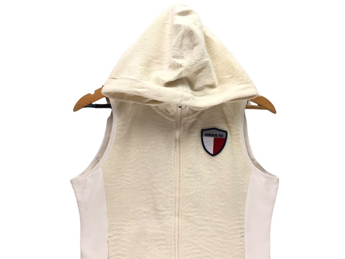 Adidas × Vintage Vintage Adidas Fleece Vest Hoddie Jacket Size M / US 6-8 / IT 42-44 - 2 Thumbnail