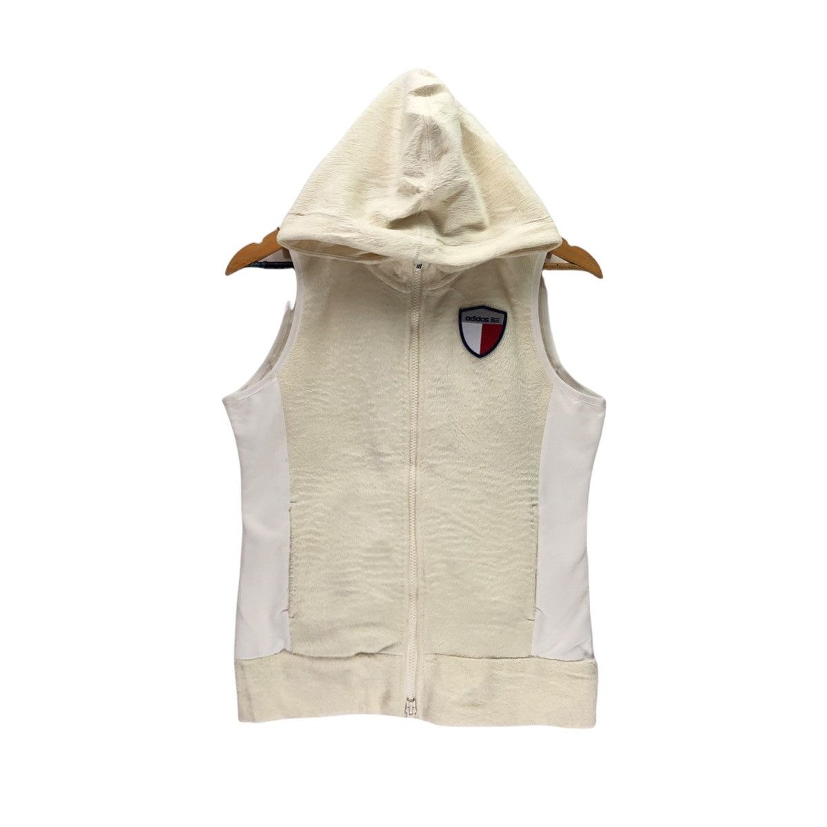 Adidas × Vintage Vintage Adidas Fleece Vest Hoddie Jacket Size M / US 6-8 / IT 42-44 - 1 Thumbnail