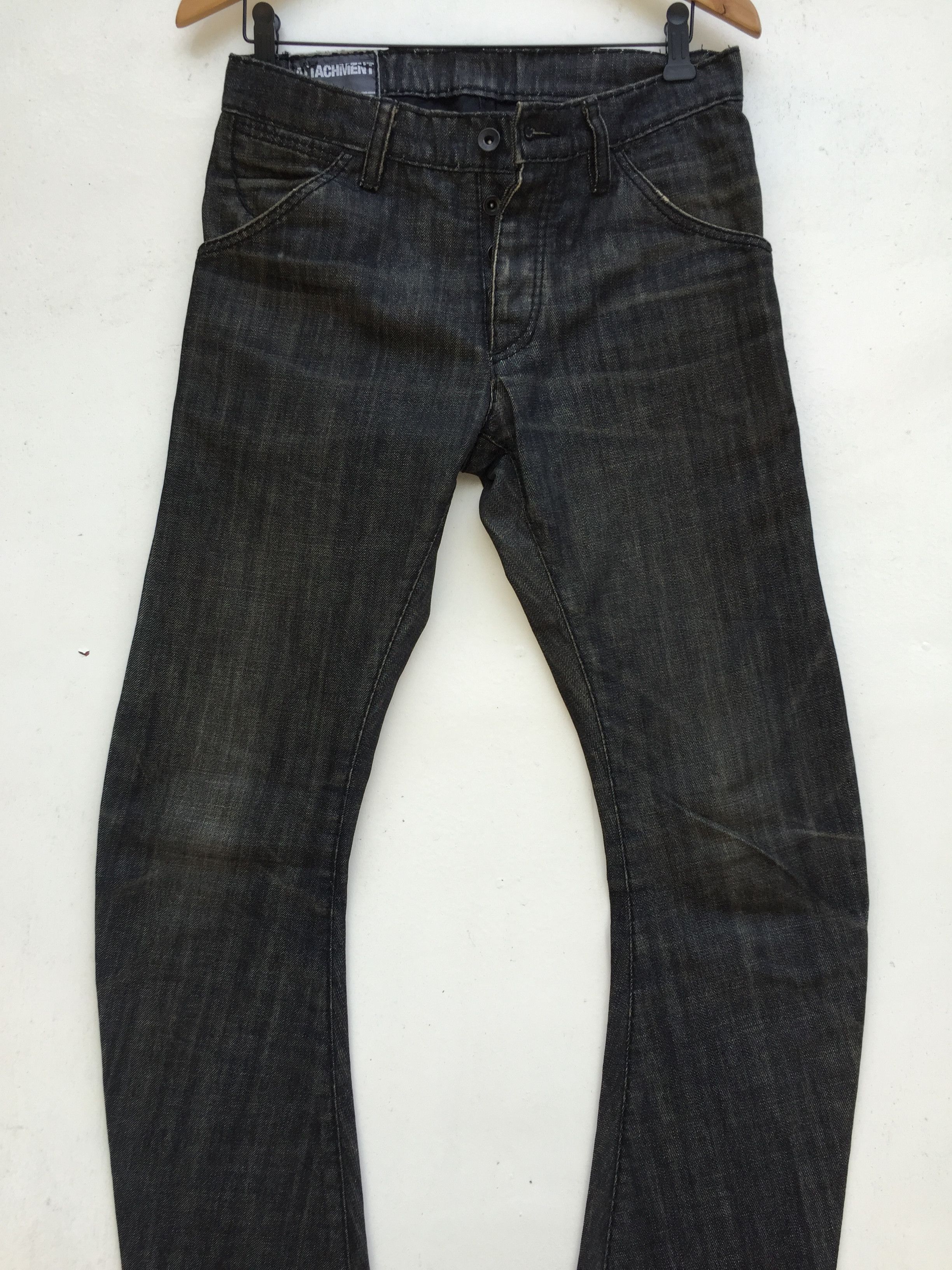 Attachment Archival ATTACHMENT Kazuyuki Kumagai Curve Denim Jeans Size US 31 - 11 Thumbnail