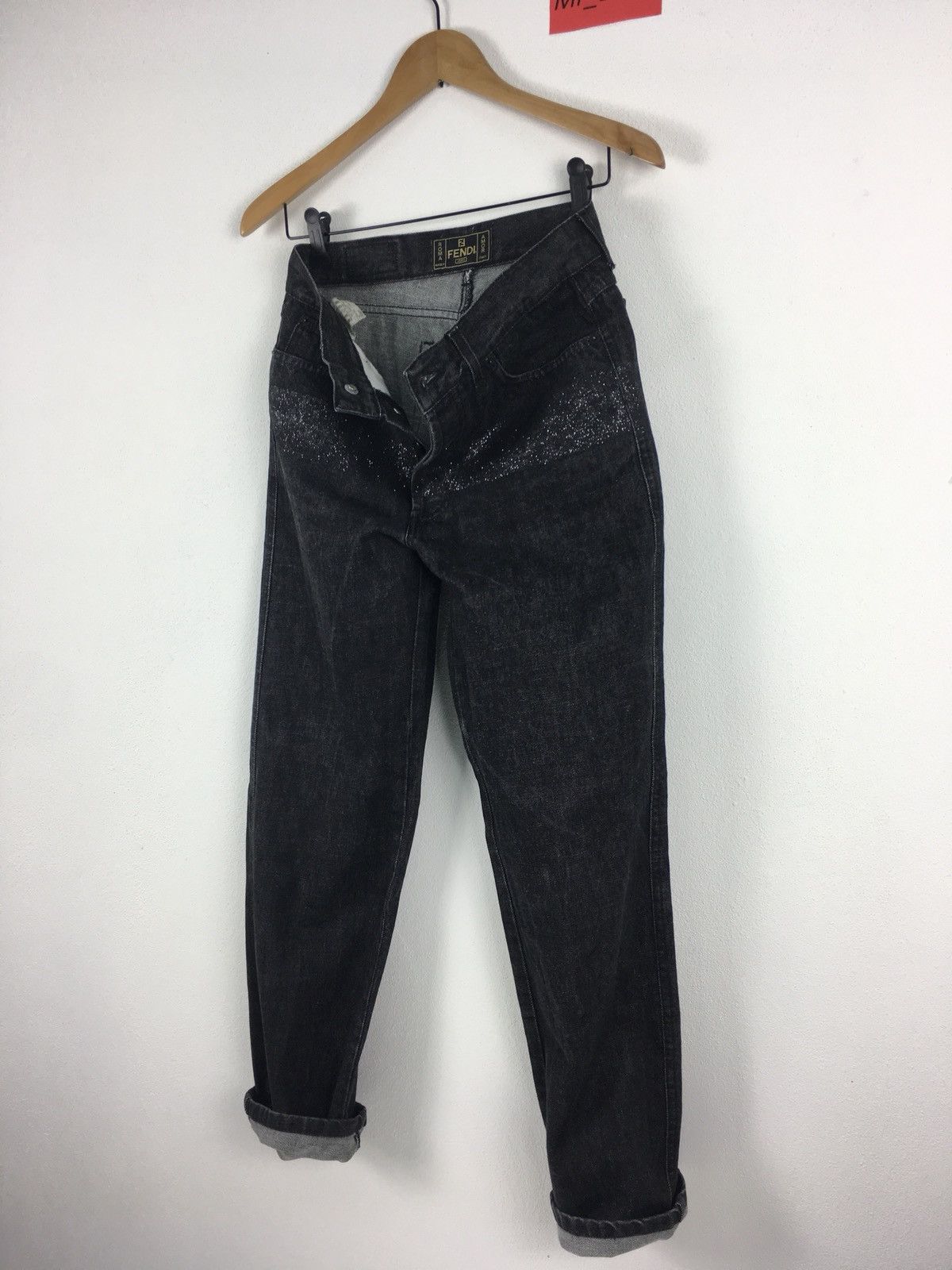 Vintage 90s FENDI Roma Glitter Jeans
