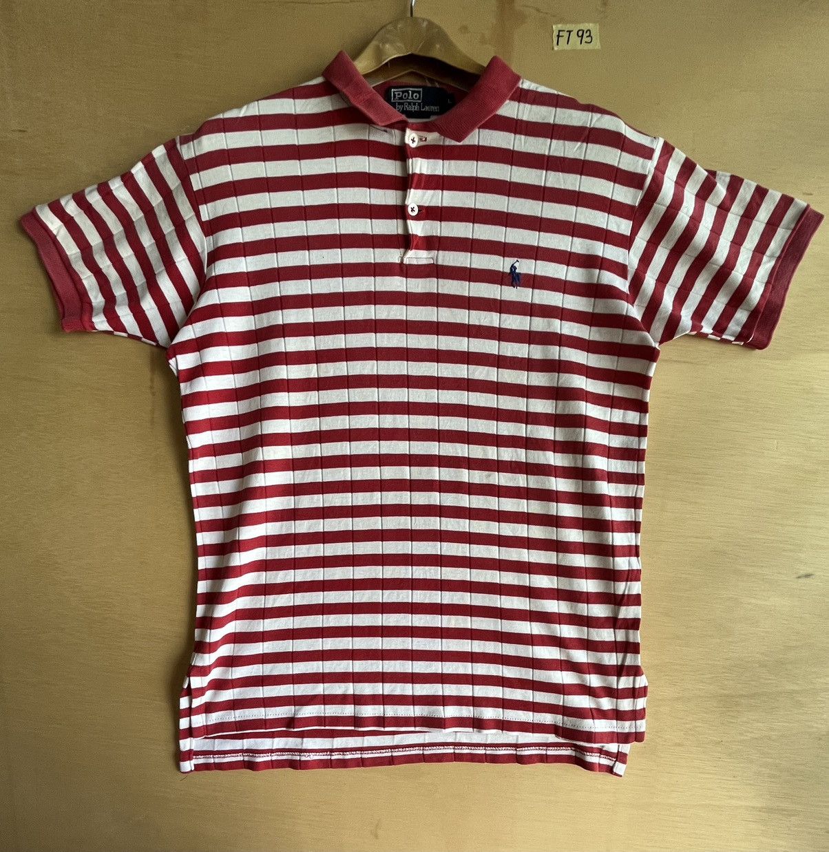 image of Vintage Polo Ralph Laurent Ft93 in Stripe, Men's (Size Large)