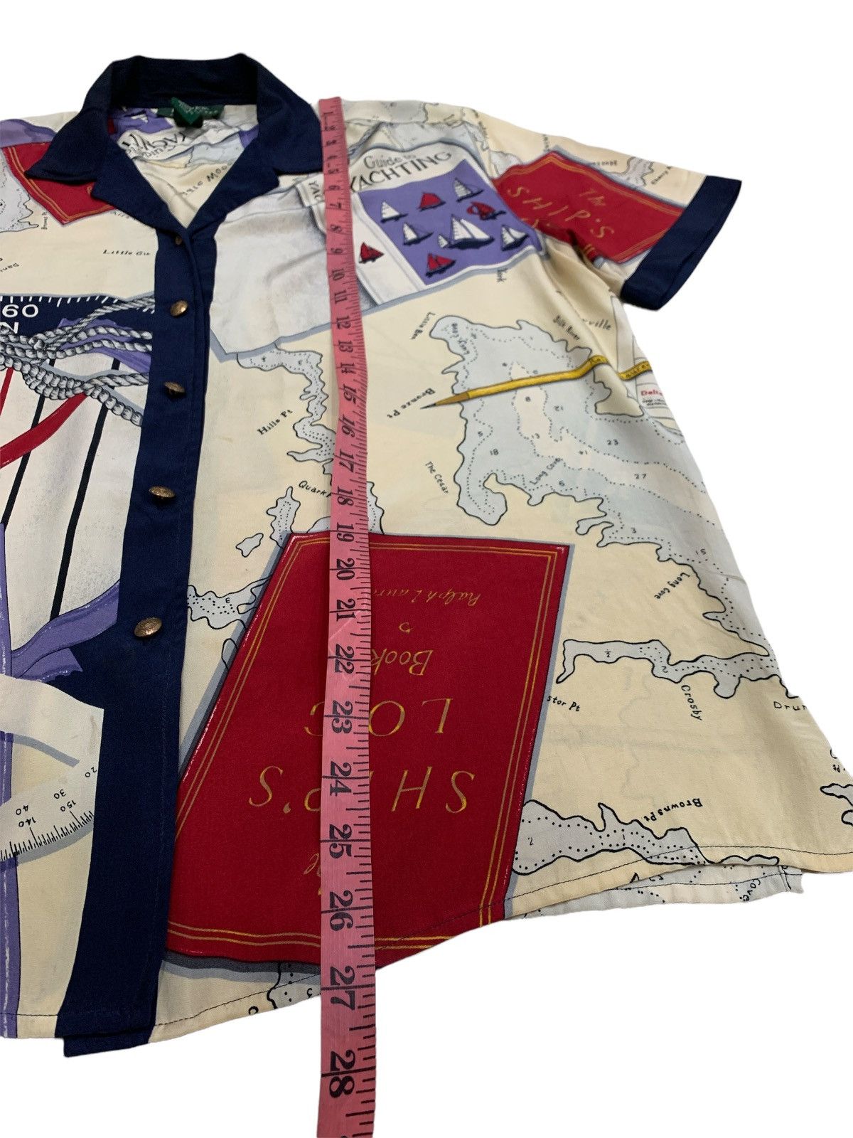 Lauren Ralph Lauren × Ralph Lauren × Vintage VINTAGE RL BAROQUE PRINT YATCH SILK BUTON UP SHIRT Size US M / EU 48-50 / 2 - 3 Thumbnail