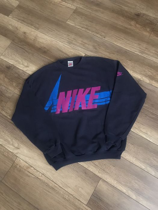 Vintage 90s nike air sweatshirt big logo on sale jumper