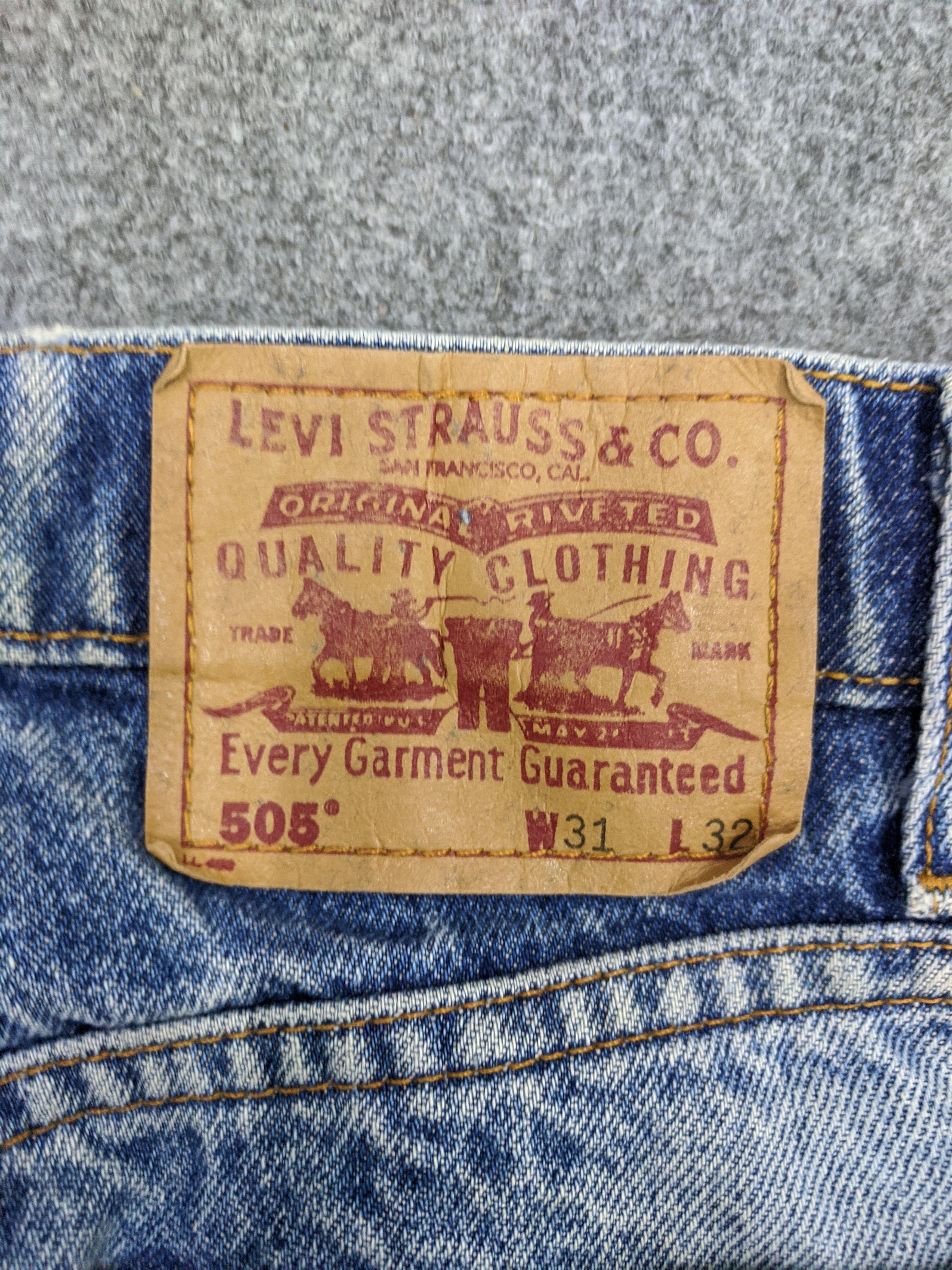 Levi's Vintage 90s Levis 505 Light Wash Jeans DP0881 Size US 31 - 12 Thumbnail