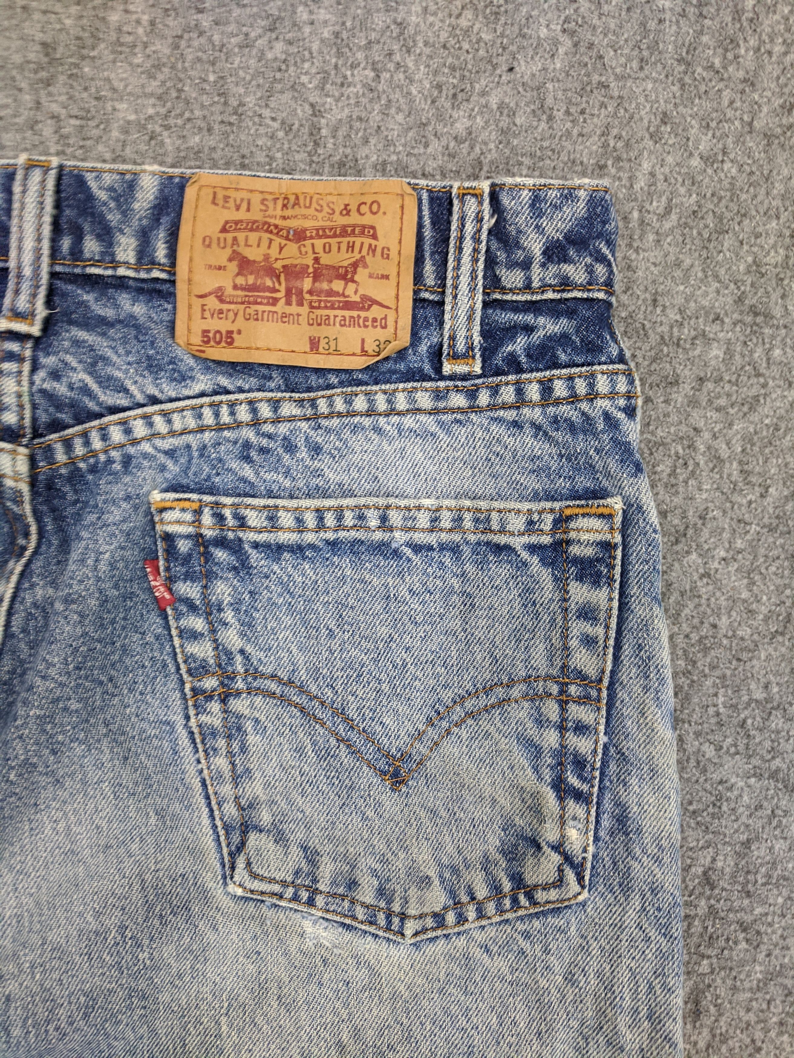 Levi's Vintage 90s Levis 505 Light Wash Jeans DP0881 Size US 31 - 10 Thumbnail