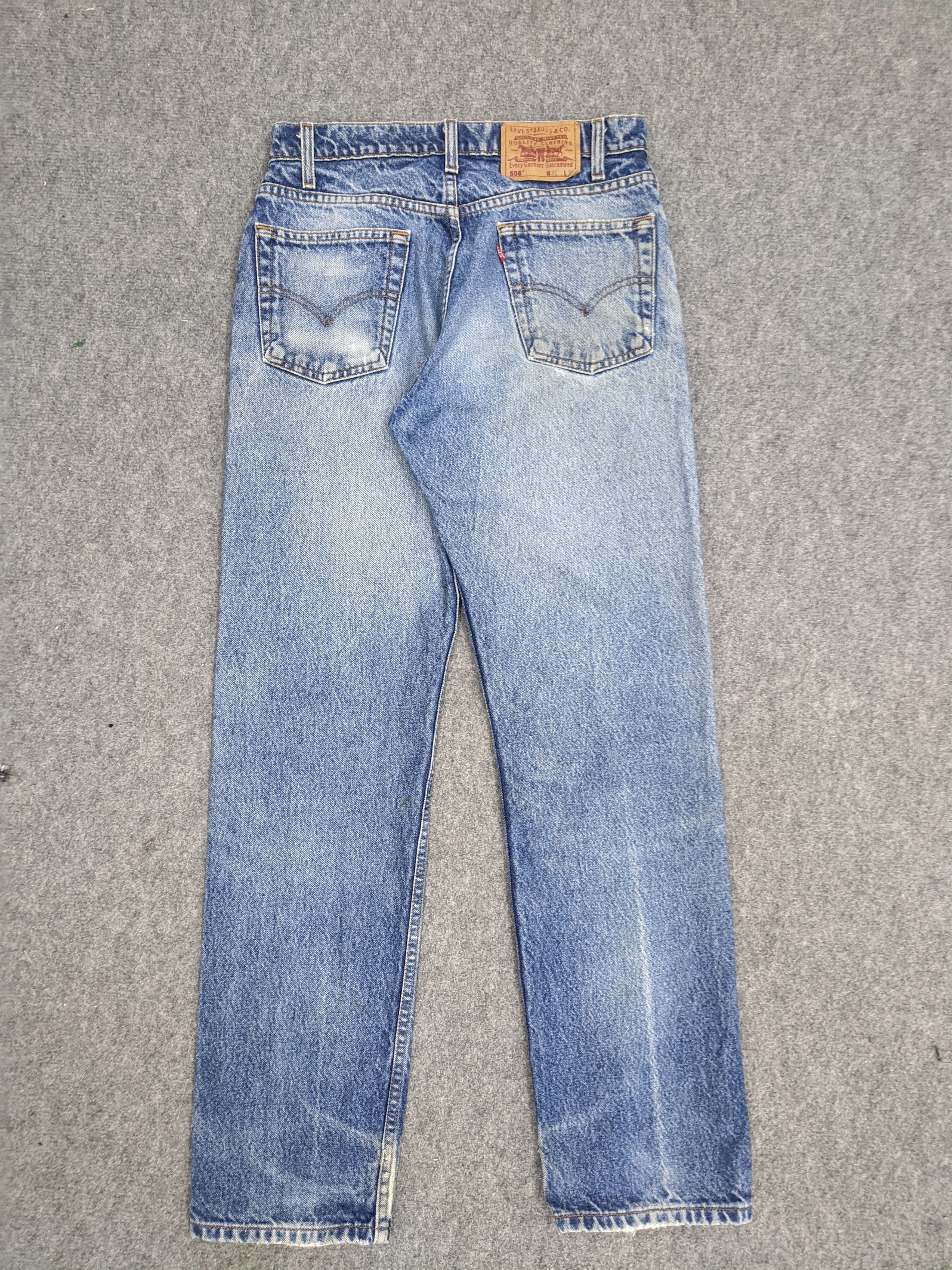 Levi's Vintage 90s Levis 505 Light Wash Jeans DP0881 Size US 31 - 3 Thumbnail