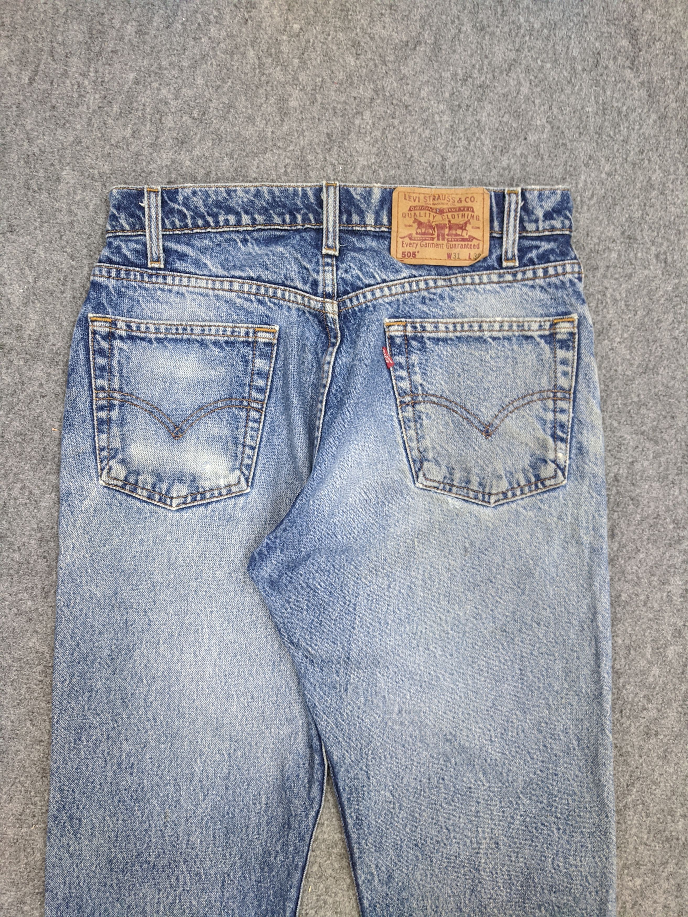 Levi's Vintage 90s Levis 505 Light Wash Jeans DP0881 Size US 31 - 4 Thumbnail