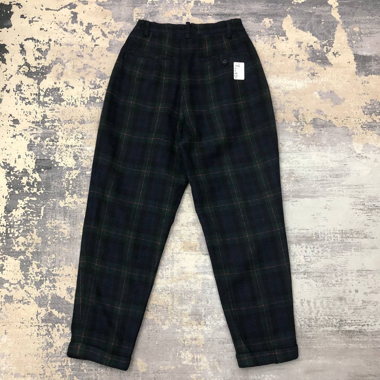 Vintage P74 VTG TARTAN PUNK WOOL ANKLE PANTS Size US 26 / EU 42 - 2 Thumbnail