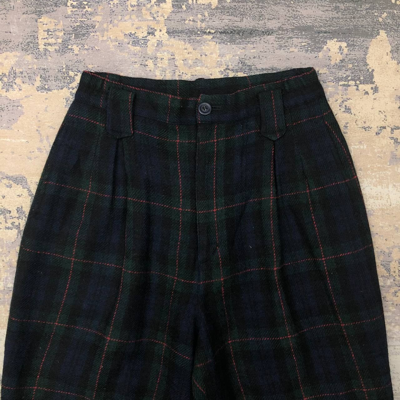 Vintage P74 VTG TARTAN PUNK WOOL ANKLE PANTS Size US 26 / EU 42 - 3 Thumbnail