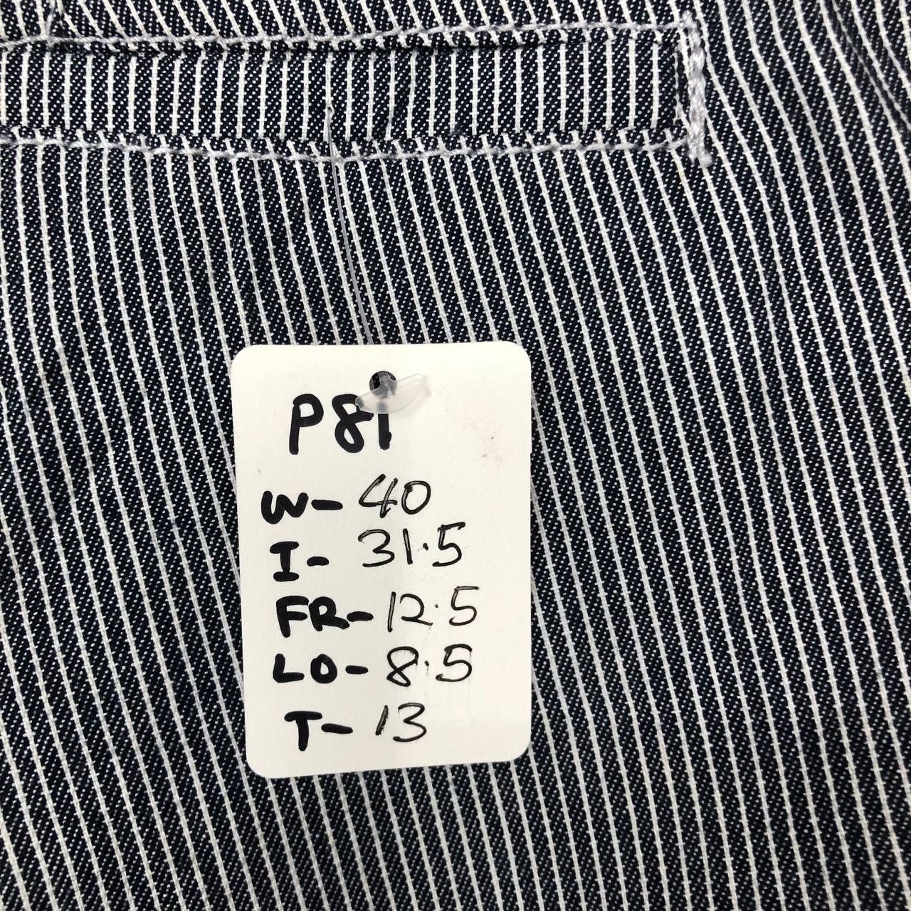 Japanese Brand P81 JAPAN GLADIATOR HICKORY STRIPED CARGO PANTS Size US 40 / EU 56 - 12 Thumbnail