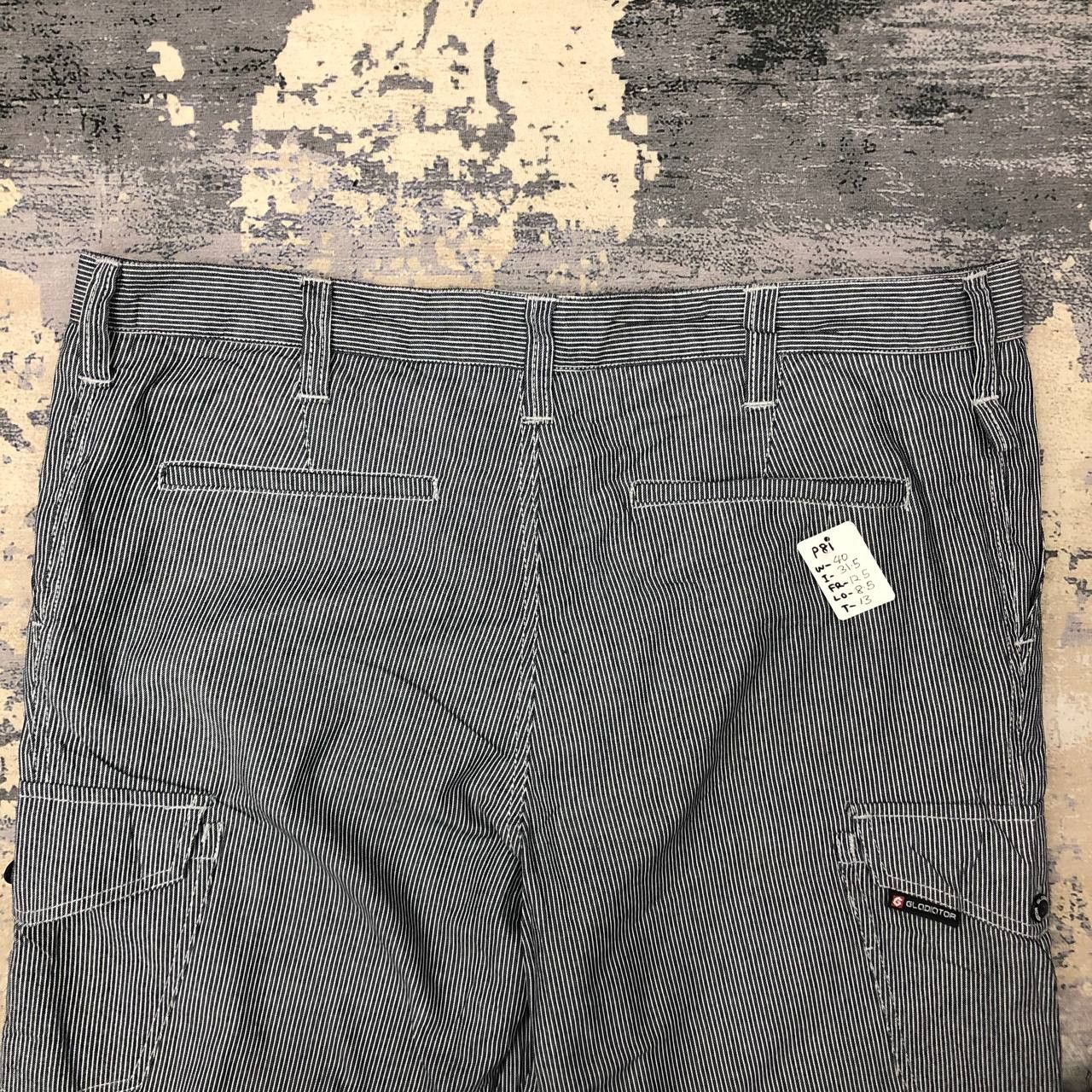 Japanese Brand P81 JAPAN GLADIATOR HICKORY STRIPED CARGO PANTS Size US 40 / EU 56 - 4 Thumbnail