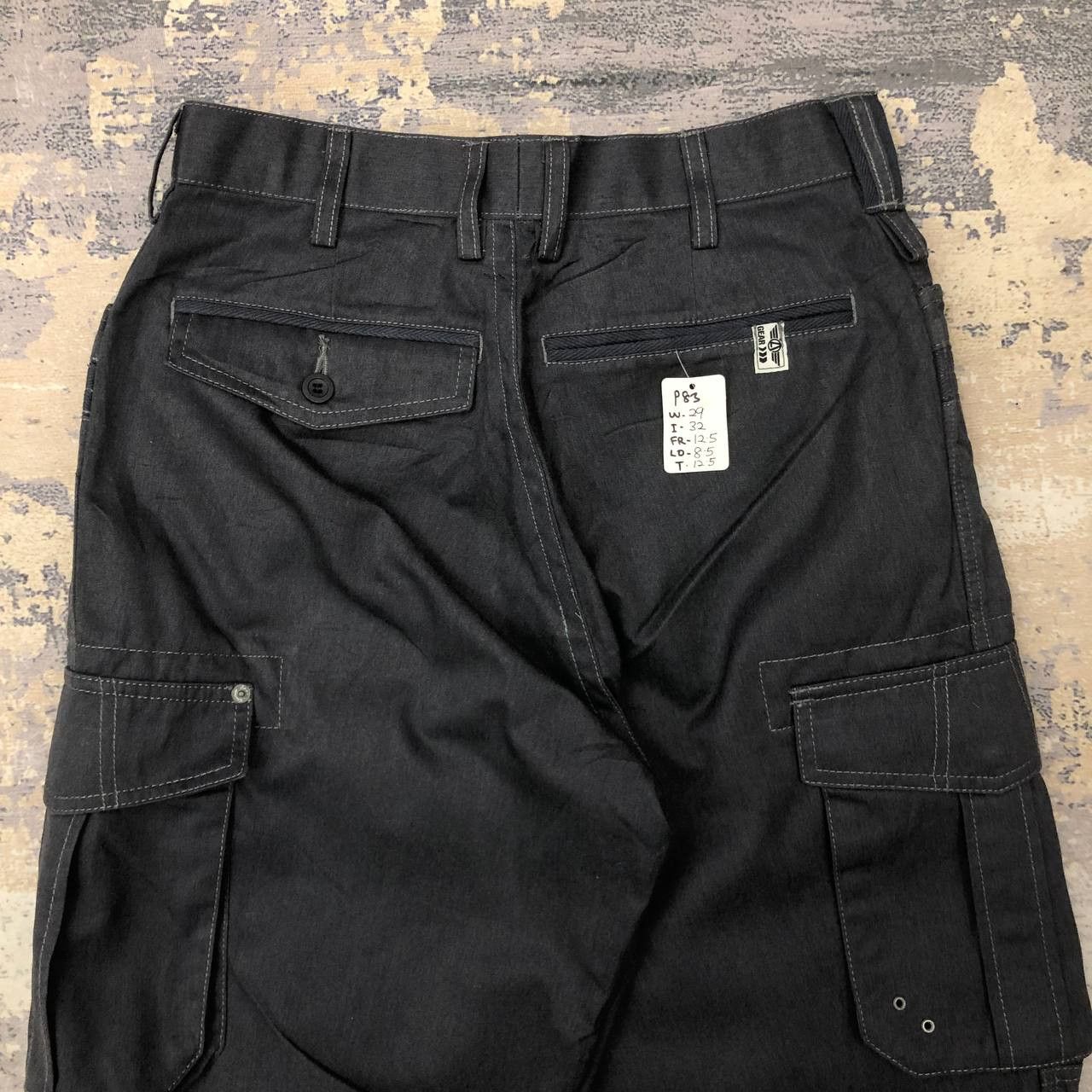 Japanese Brand P83 JAPAN WORK GEAR FLARED CARGO PANTS Size US 29 - 4 Thumbnail