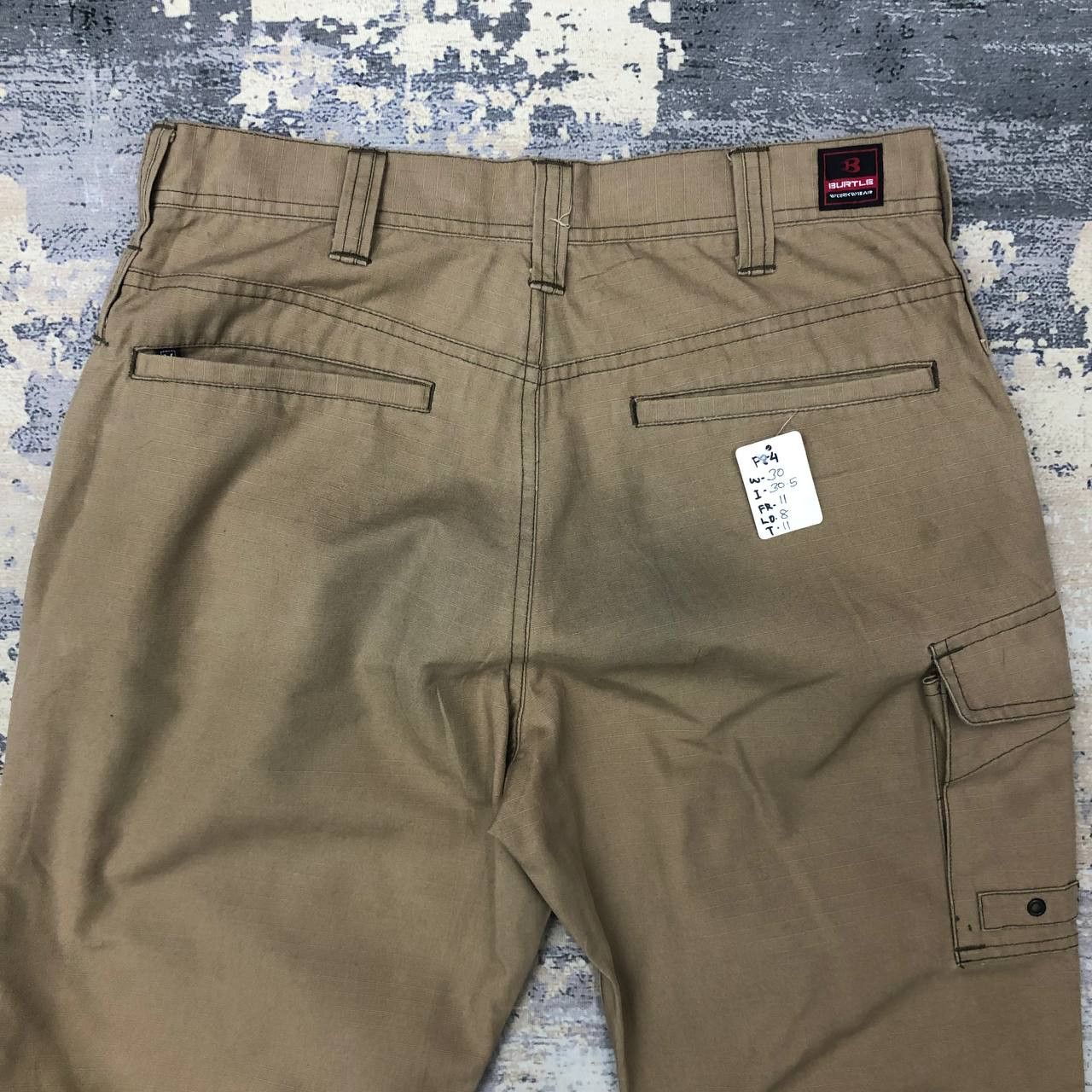 Japanese Brand P84 BURTLE WORKWEAR DISTRESSED CARGO PANTS Size US 30 / EU 46 - 4 Thumbnail