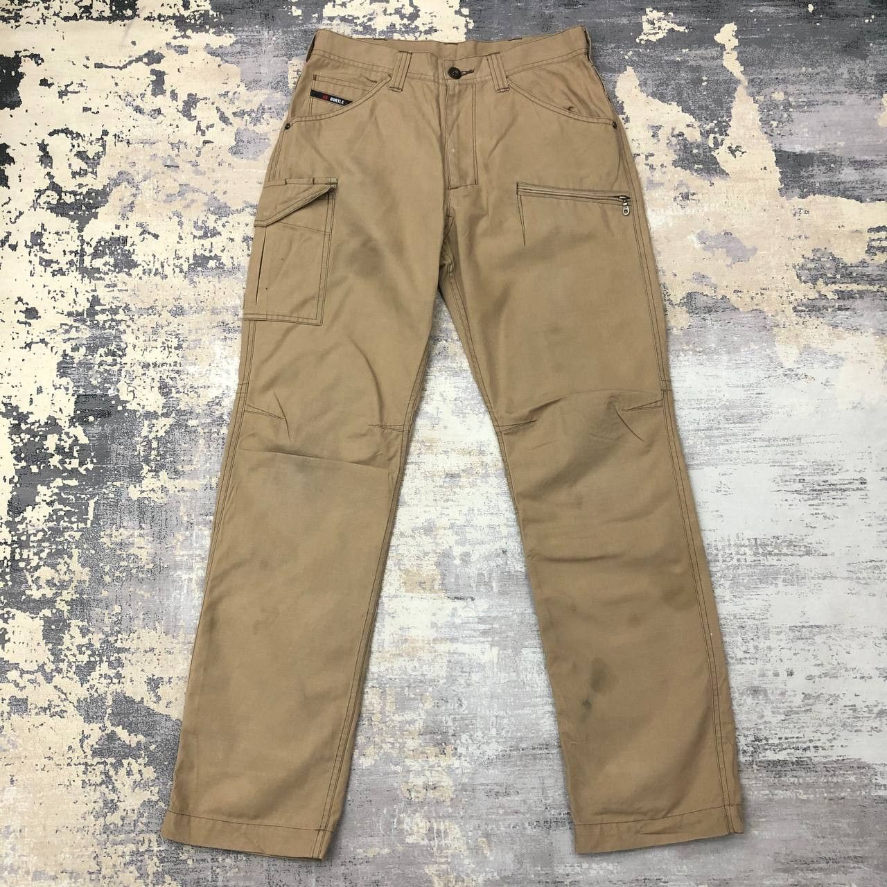 Japanese Brand P84 BURTLE WORKWEAR DISTRESSED CARGO PANTS Size US 30 / EU 46 - 1 Thumbnail