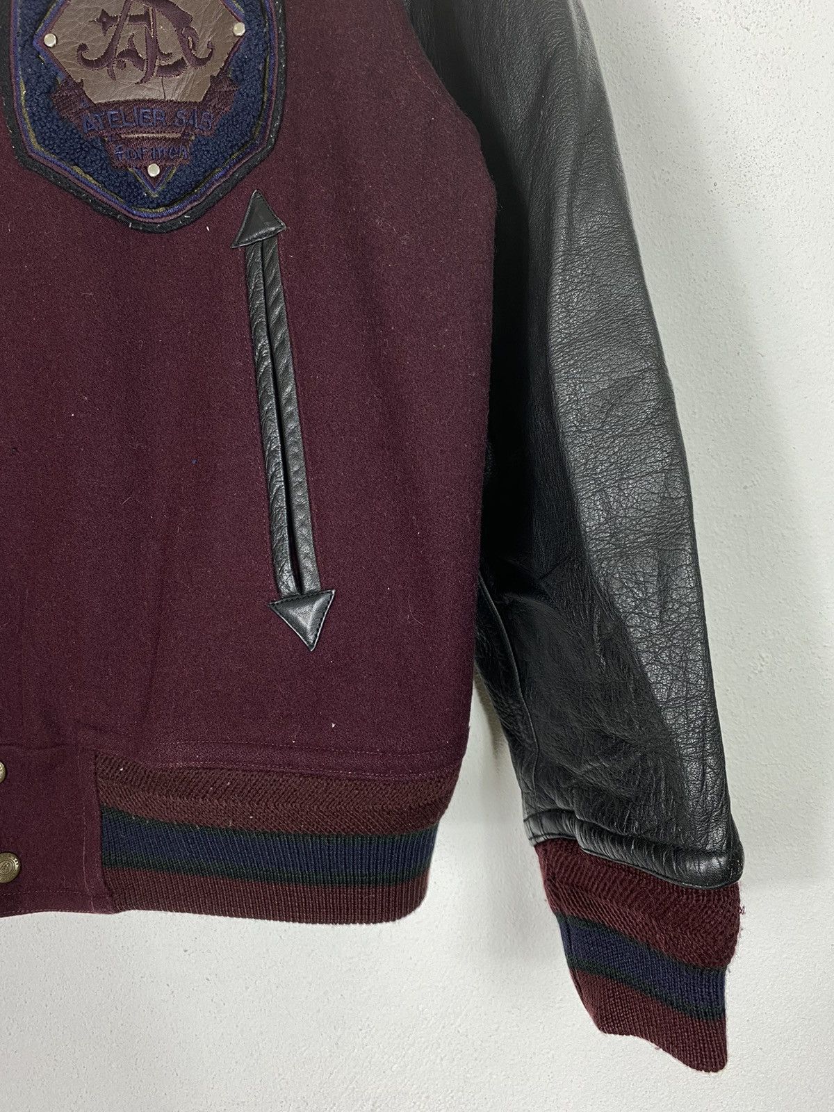 Other ATELIER SAB FOR MEN VARSITY LEATHER JACKET Size US L / EU 52-54 / 3 - 7 Thumbnail