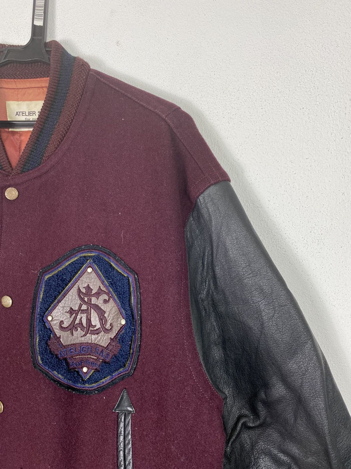 Other ATELIER SAB FOR MEN VARSITY LEATHER JACKET Size US L / EU 52-54 / 3 - 5 Thumbnail