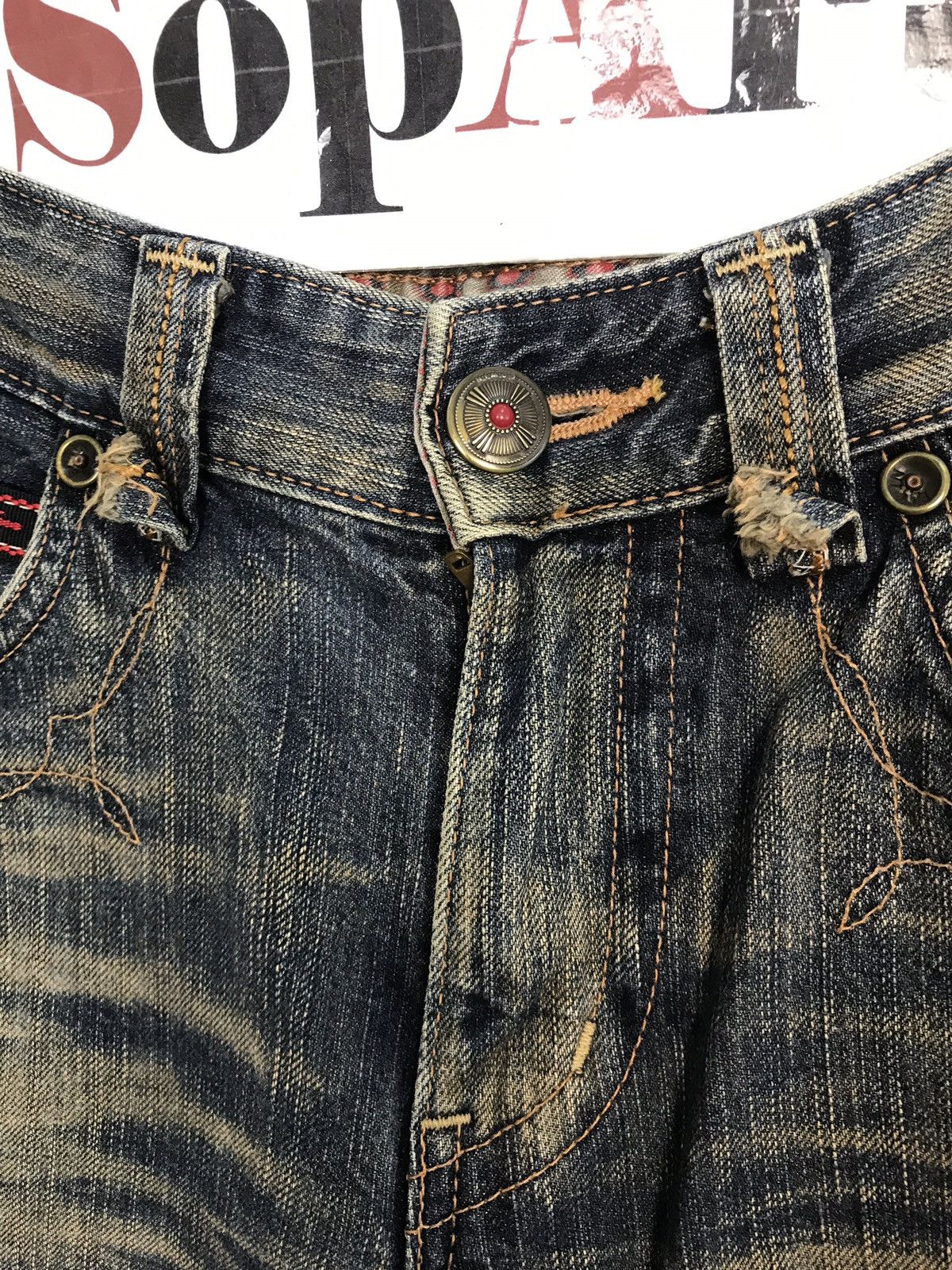 Edwin × Vintage Vintage Exclusive Edwin Rusty Jeans Style Size US 31 - 6 Thumbnail