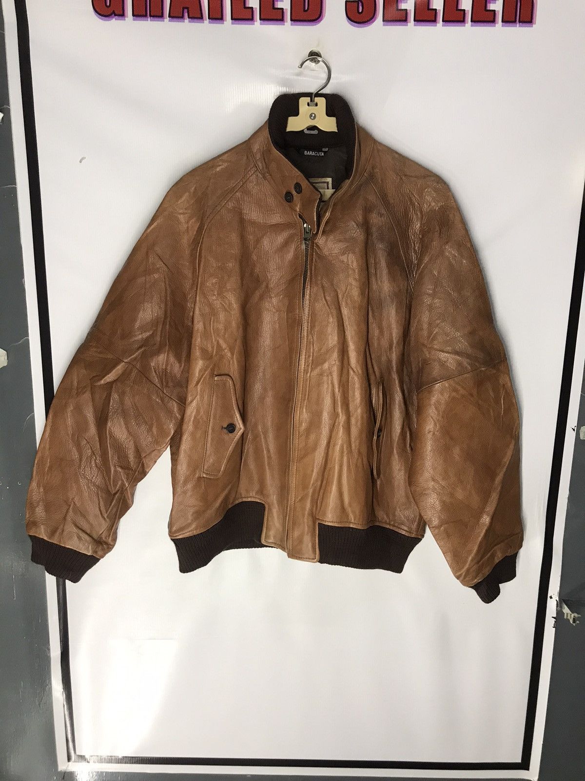 Baracuta × Vintage Vintage baracuta leather zipper jacket Size US L / EU 52-54 / 3 - 3 Thumbnail