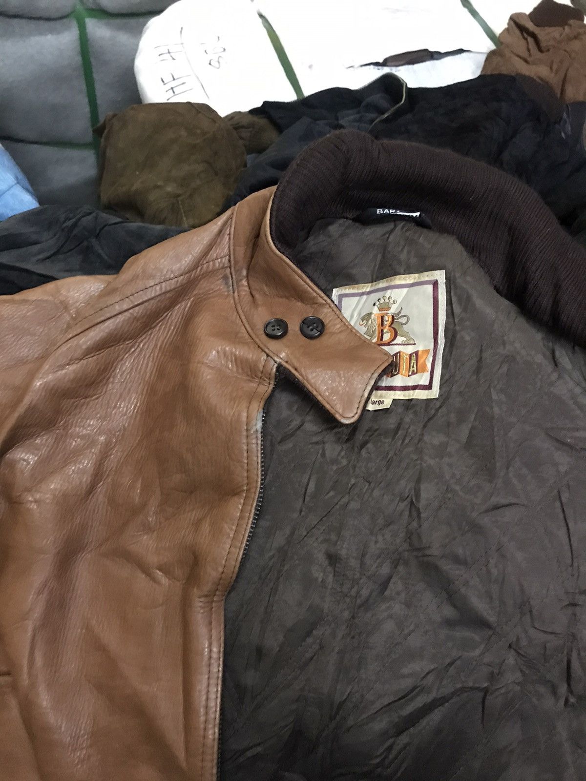 Baracuta × Vintage Vintage baracuta leather zipper jacket Size US L / EU 52-54 / 3 - 8 Thumbnail
