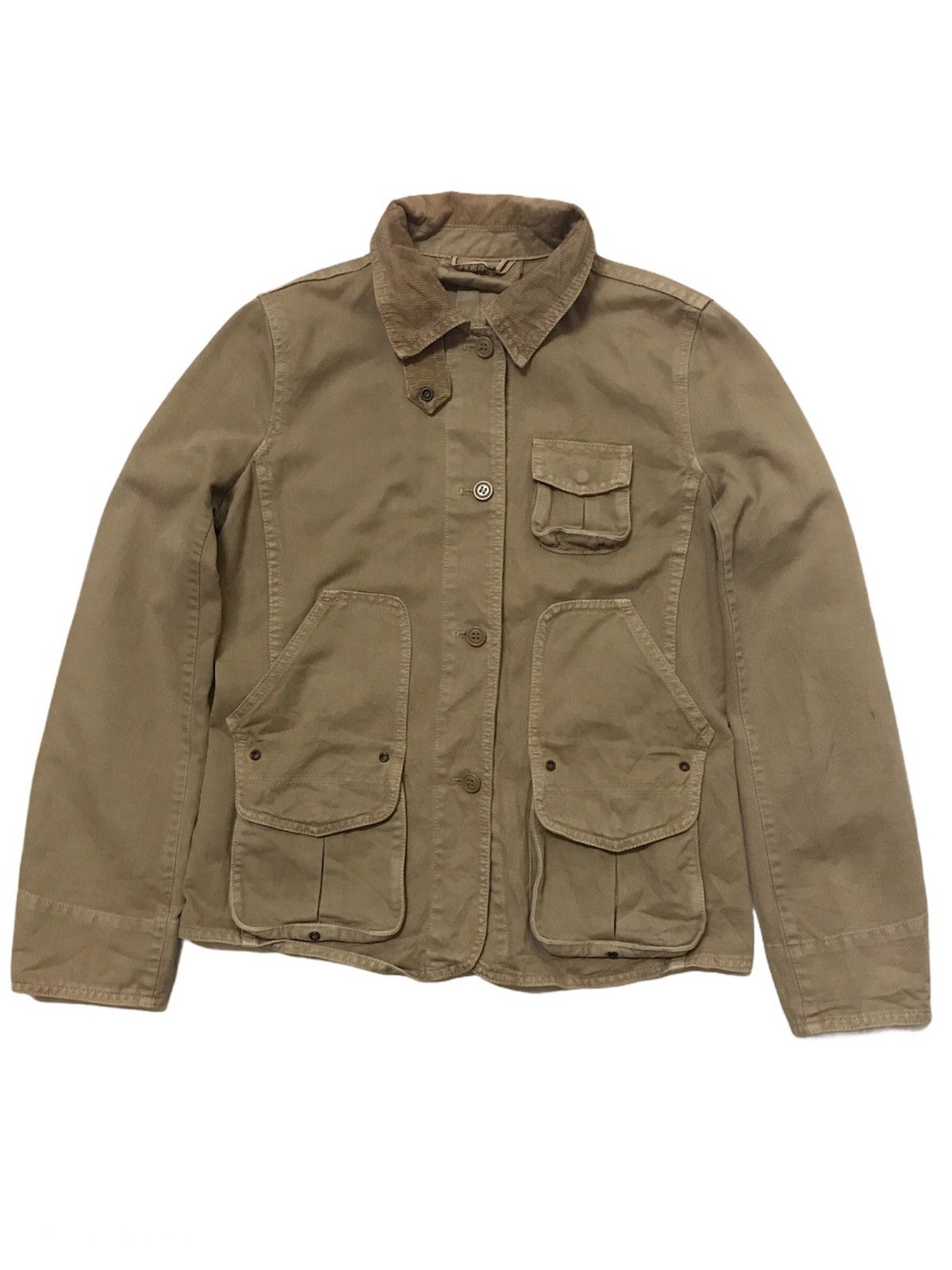 image of Avant Garde x J Crew Vintage J.crew Multi Pockets Jacket in Khaki, Men's (Size Small)