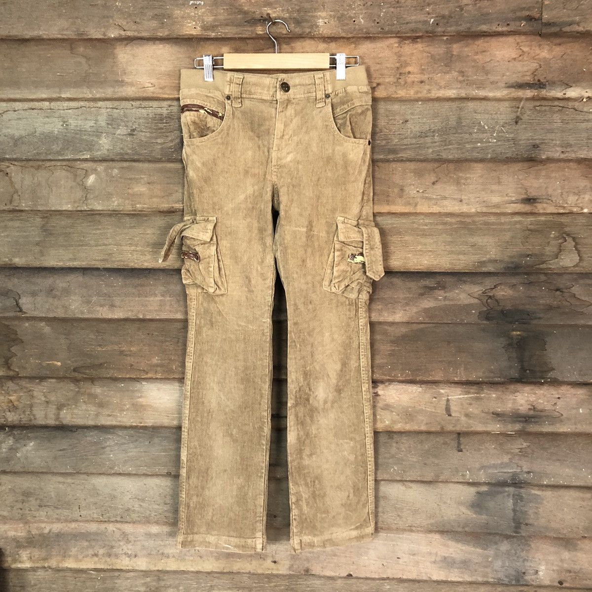image of Grailed Dl On Sa Off Brown Corduroy Utility Cargo Pants 7081, Women's (Size 26)