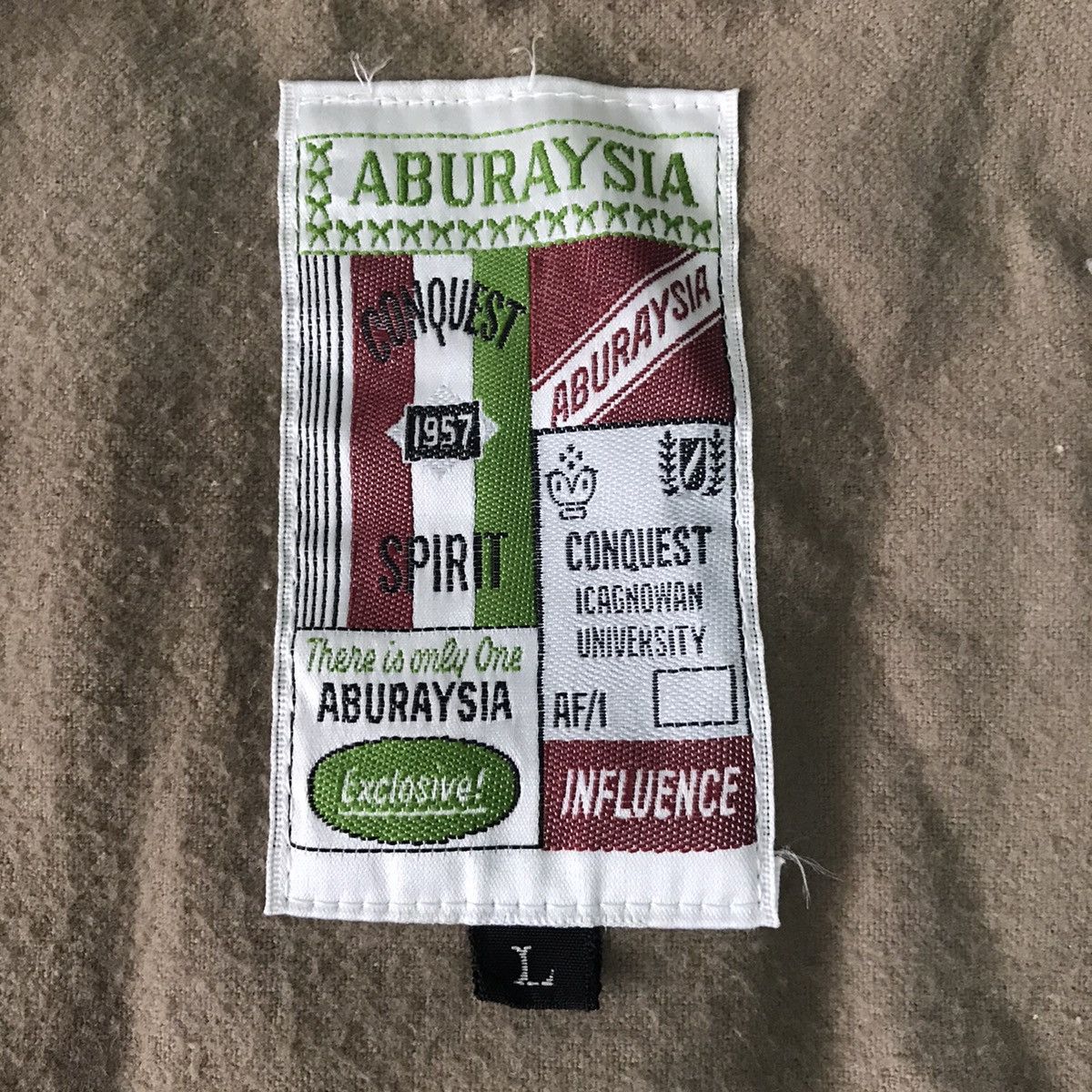 Japanese Brand Vtg Aburaysia Jacket Conquest Icagnowan University Size US L / EU 52-54 / 3 - 21 Thumbnail