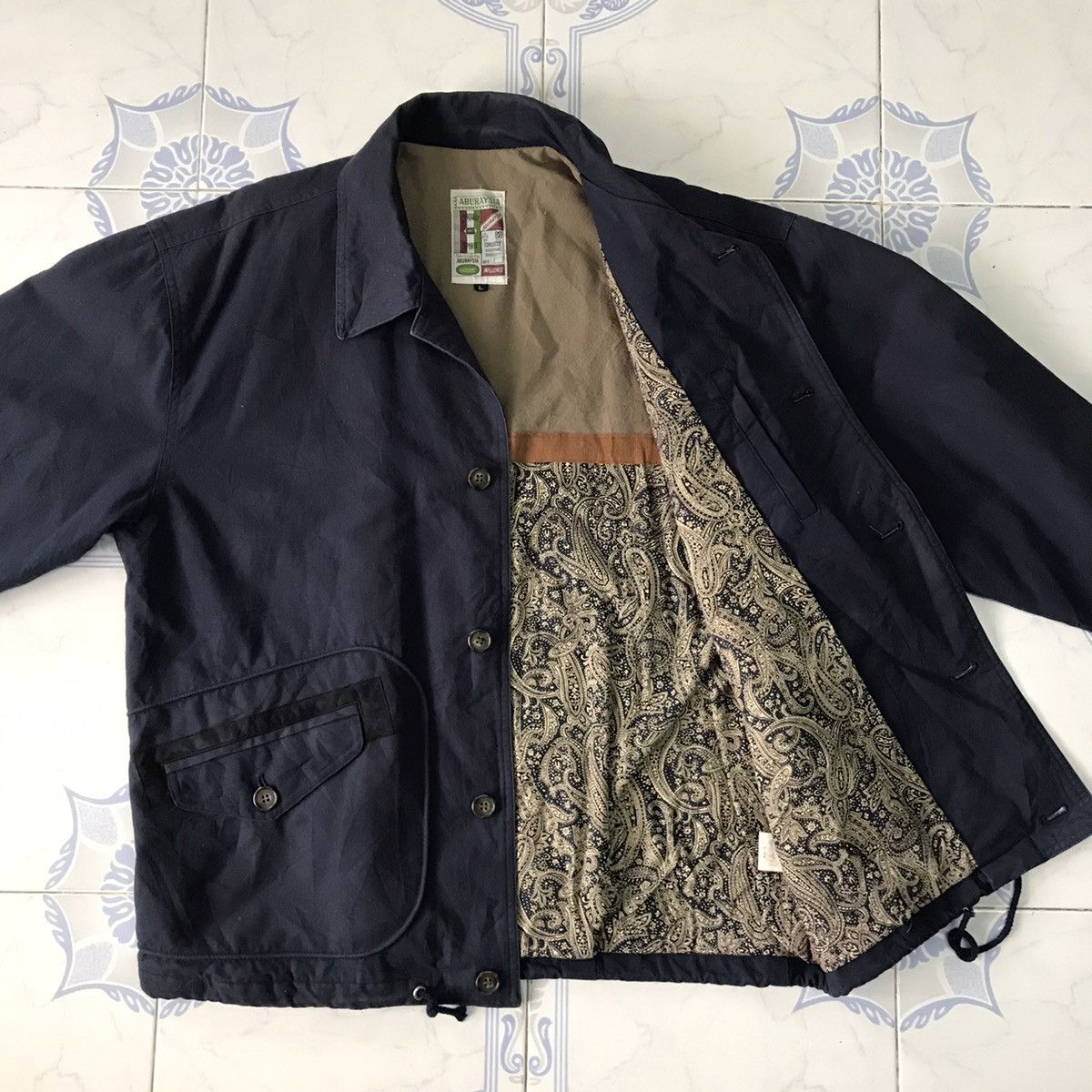 Japanese Brand Vtg Aburaysia Jacket Conquest Icagnowan University Size US L / EU 52-54 / 3 - 15 Thumbnail