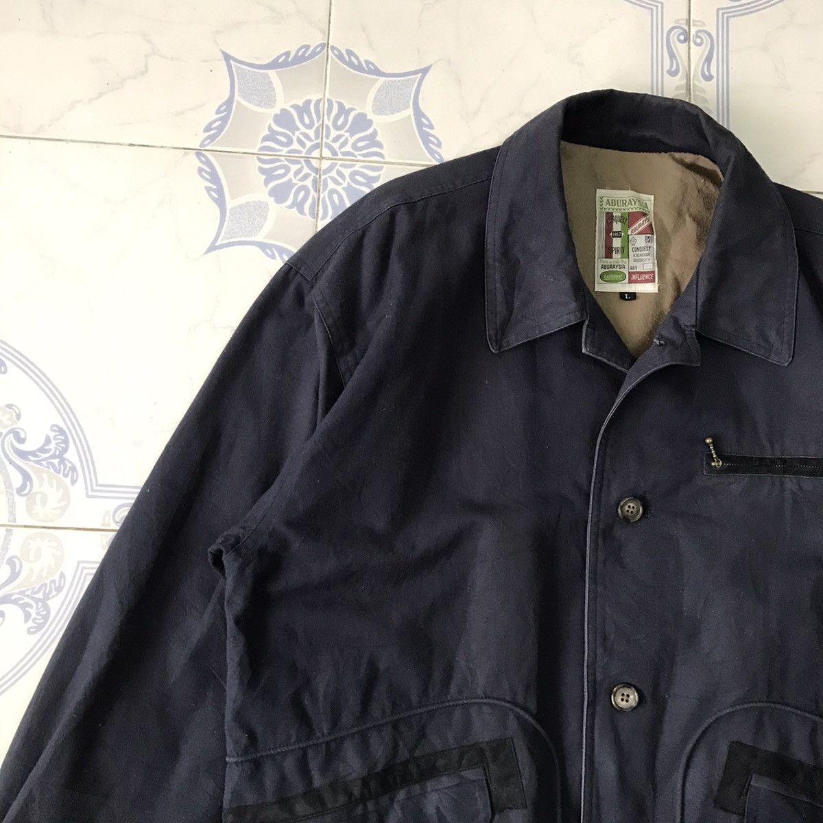 Japanese Brand Vtg Aburaysia Jacket Conquest Icagnowan University Size US L / EU 52-54 / 3 - 6 Thumbnail
