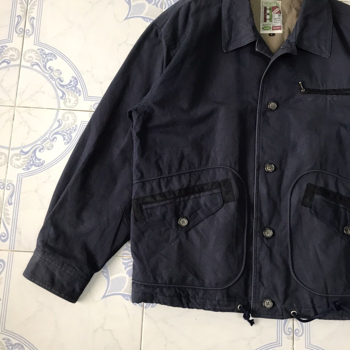 Japanese Brand Vtg Aburaysia Jacket Conquest Icagnowan University Size US L / EU 52-54 / 3 - 3 Thumbnail
