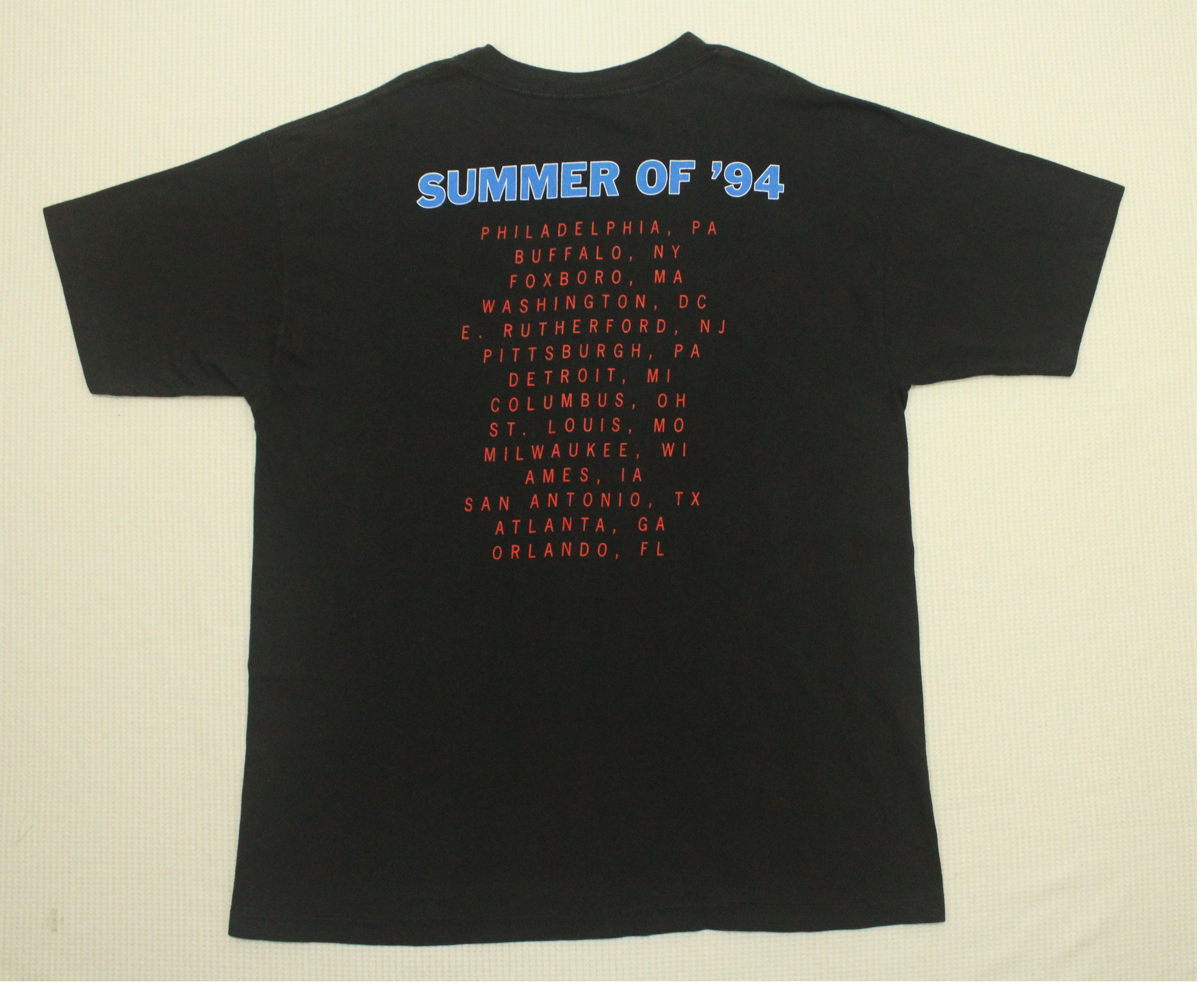Band Tees × Vintage Vintage 90s ELTON JOHN T Shirt Summer of 94 Single Stitch Size US L / EU 52-54 / 3 - 4 Thumbnail