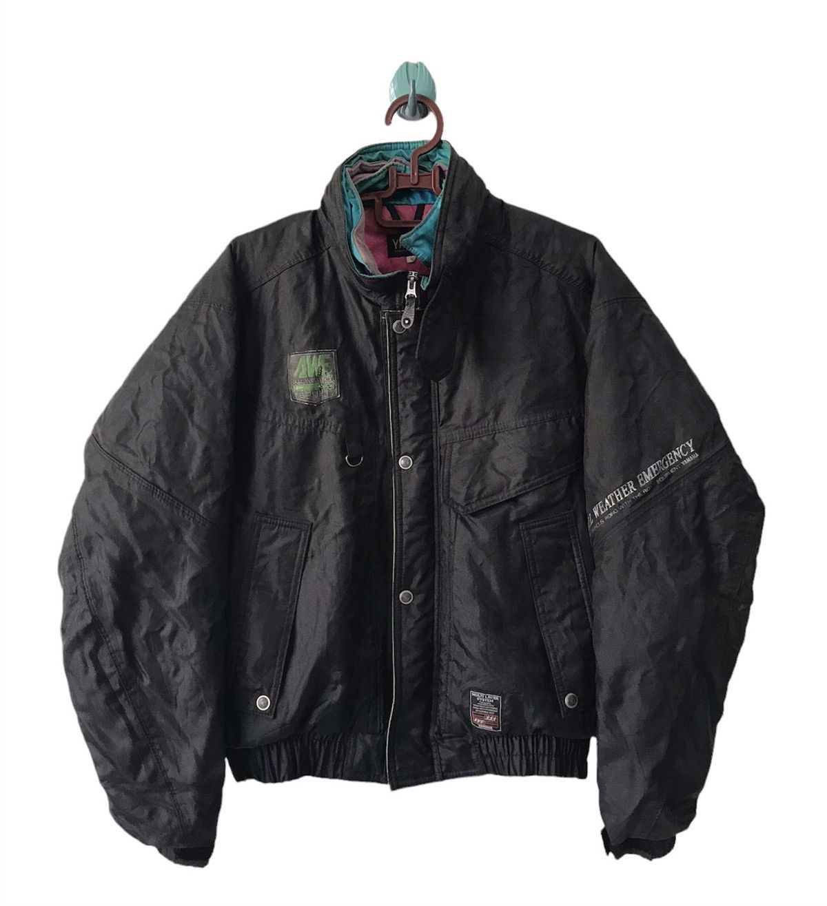 image of Racing x Vintage Stealsvtg Yamaha Awe All Weather Emergency Jacket, Men's (Size Large)