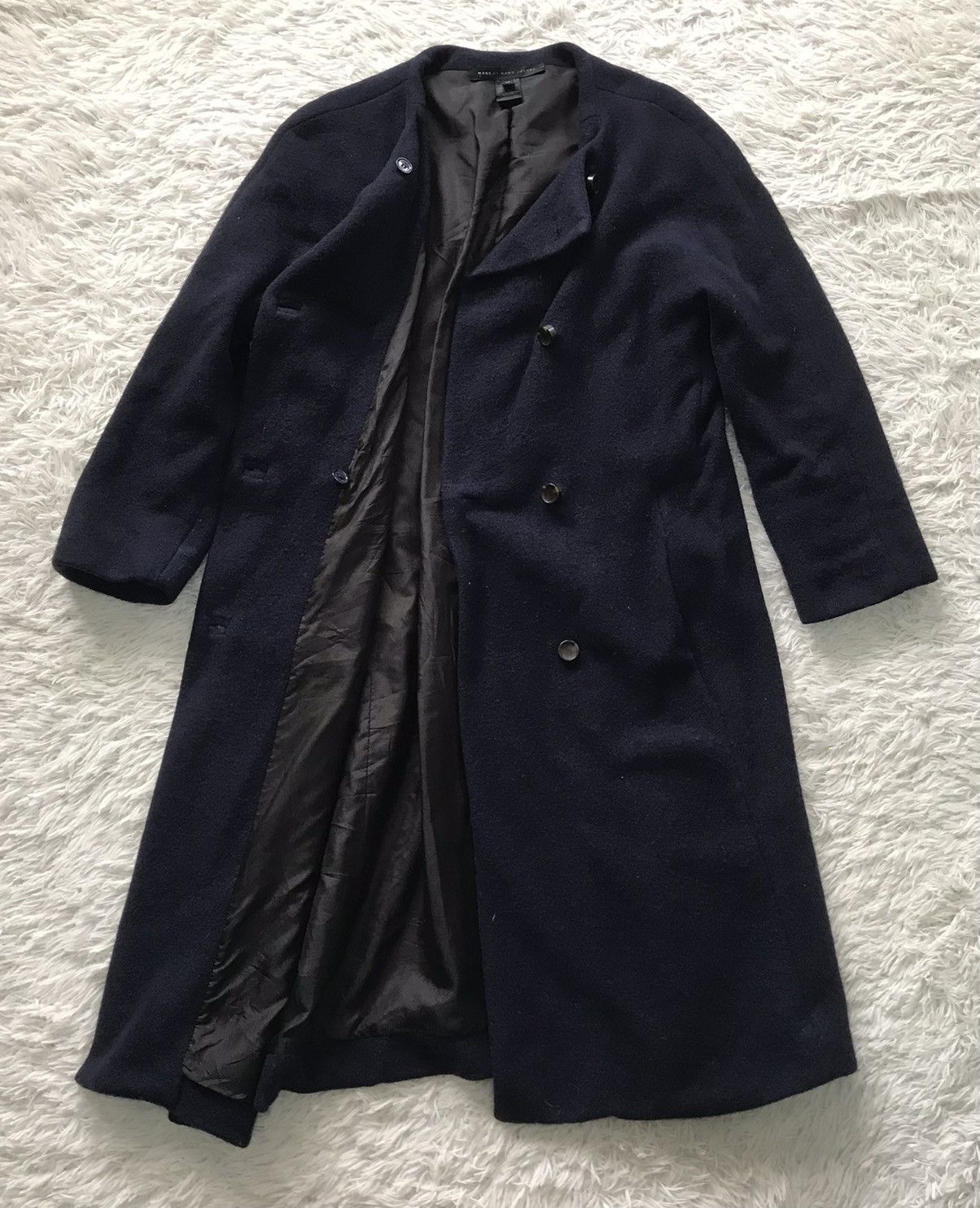Marc Jacobs Marc by Marc Jacobs Wool Angora Rabbit Nylon Long Coat Size XS / US 0-2 / IT 36-38 - 12 Thumbnail