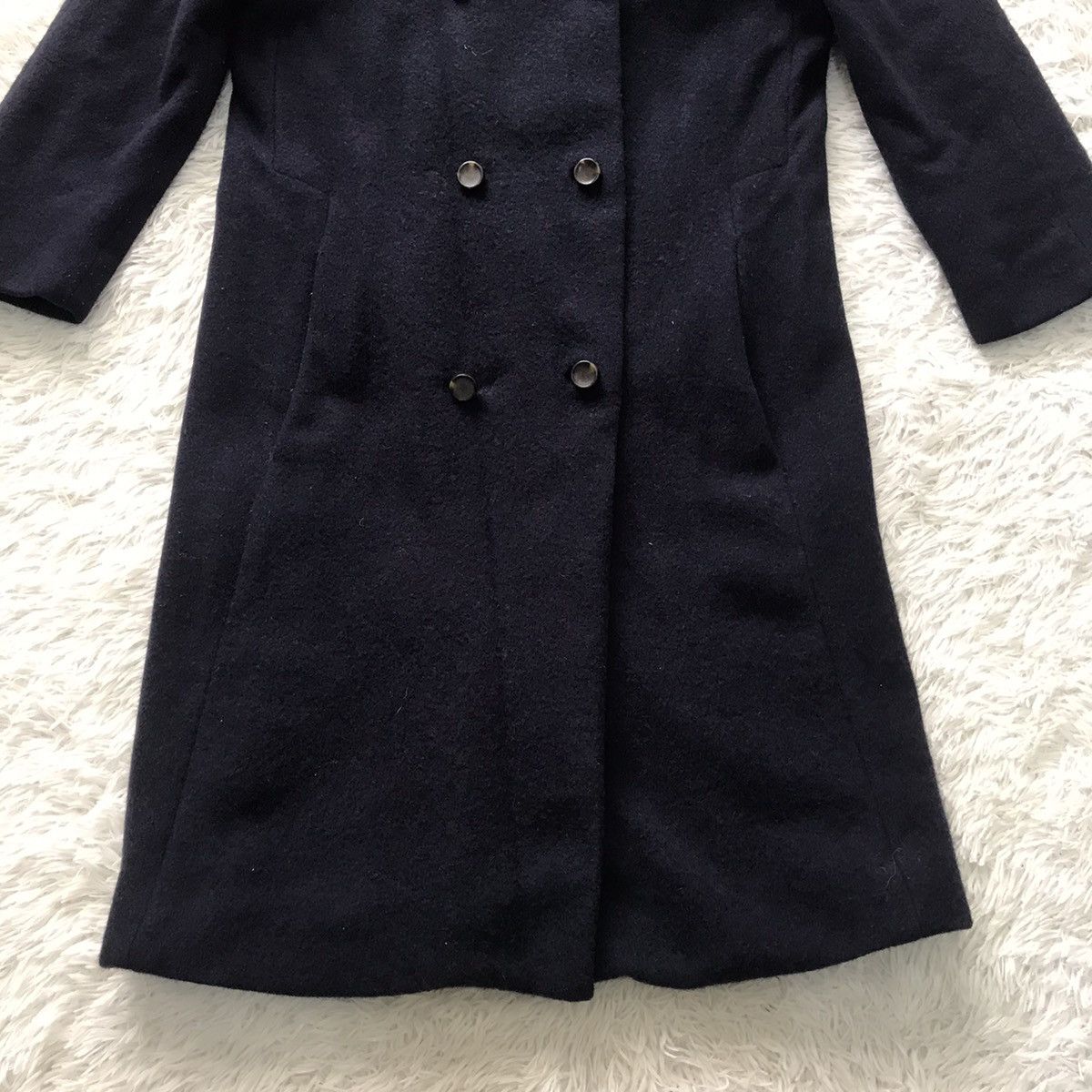 Marc Jacobs Marc by Marc Jacobs Wool Angora Rabbit Nylon Long Coat Size XS / US 0-2 / IT 36-38 - 3 Thumbnail