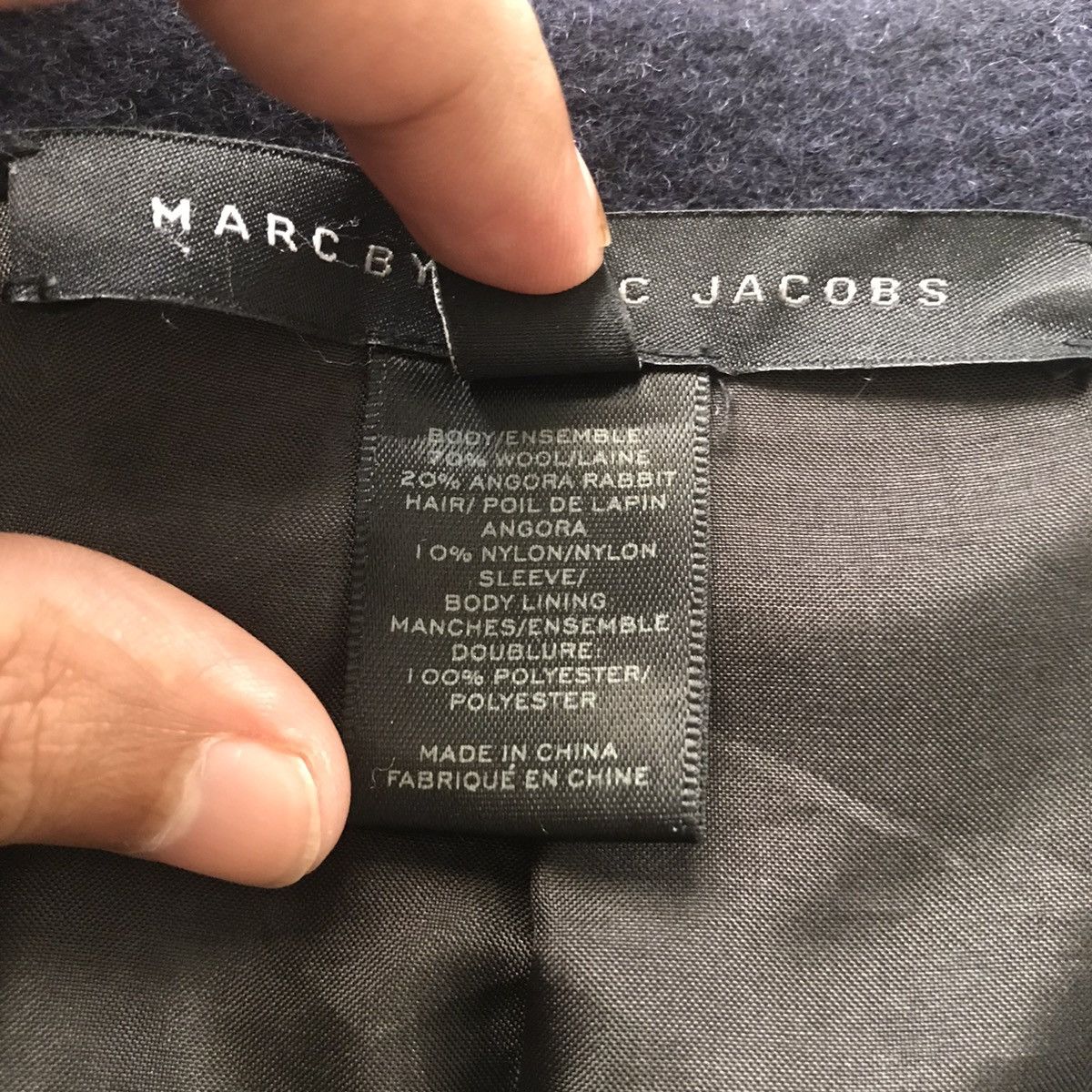 Marc Jacobs Marc by Marc Jacobs Wool Angora Rabbit Nylon Long Coat Size XS / US 0-2 / IT 36-38 - 17 Thumbnail