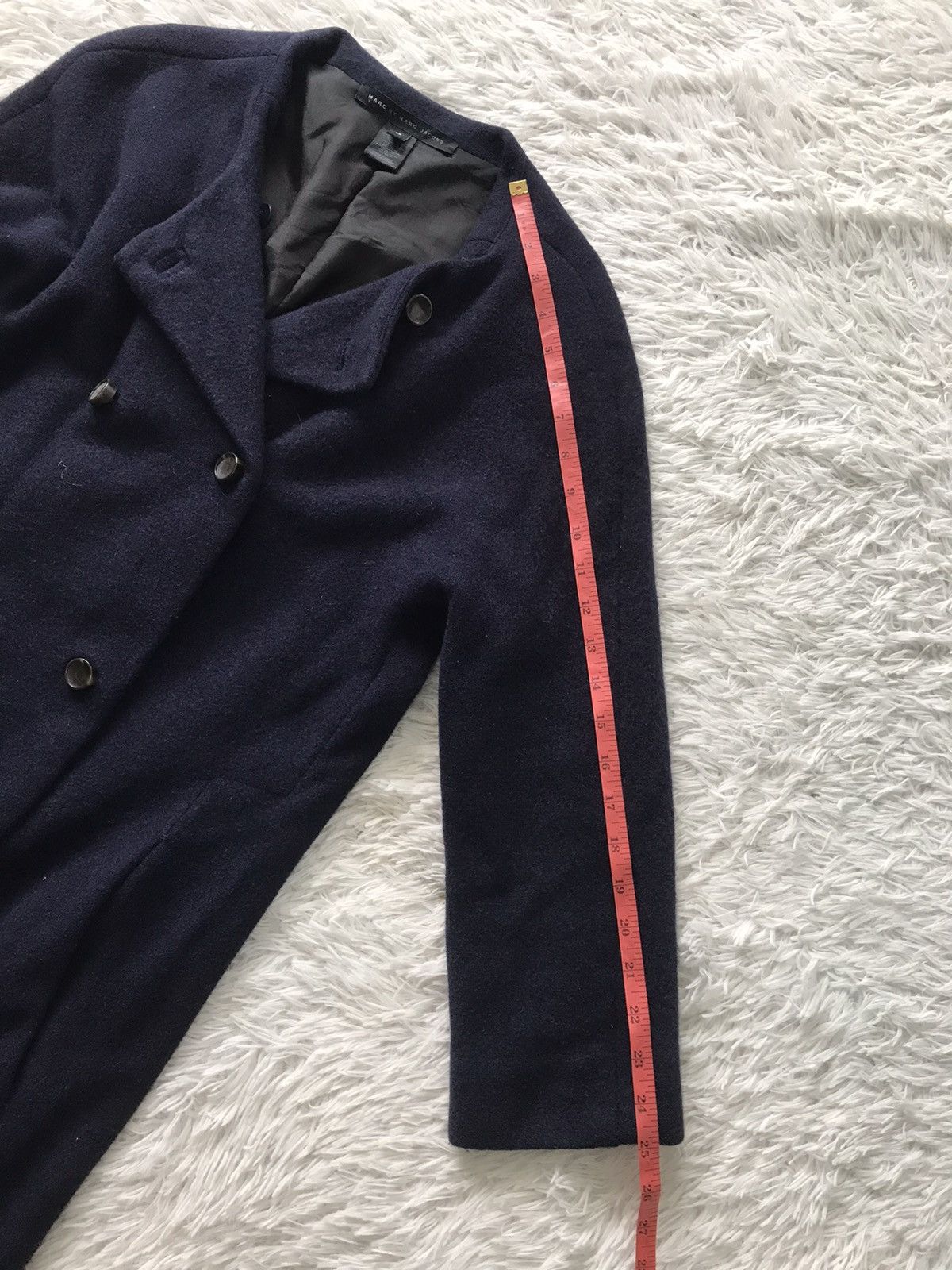 Marc Jacobs Marc by Marc Jacobs Wool Angora Rabbit Nylon Long Coat Size XS / US 0-2 / IT 36-38 - 15 Thumbnail