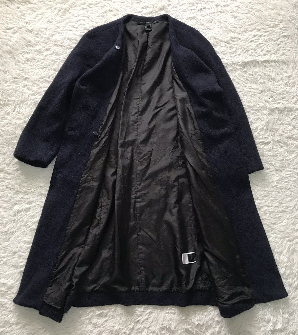 Marc Jacobs Marc by Marc Jacobs Wool Angora Rabbit Nylon Long Coat Size XS / US 0-2 / IT 36-38 - 13 Thumbnail