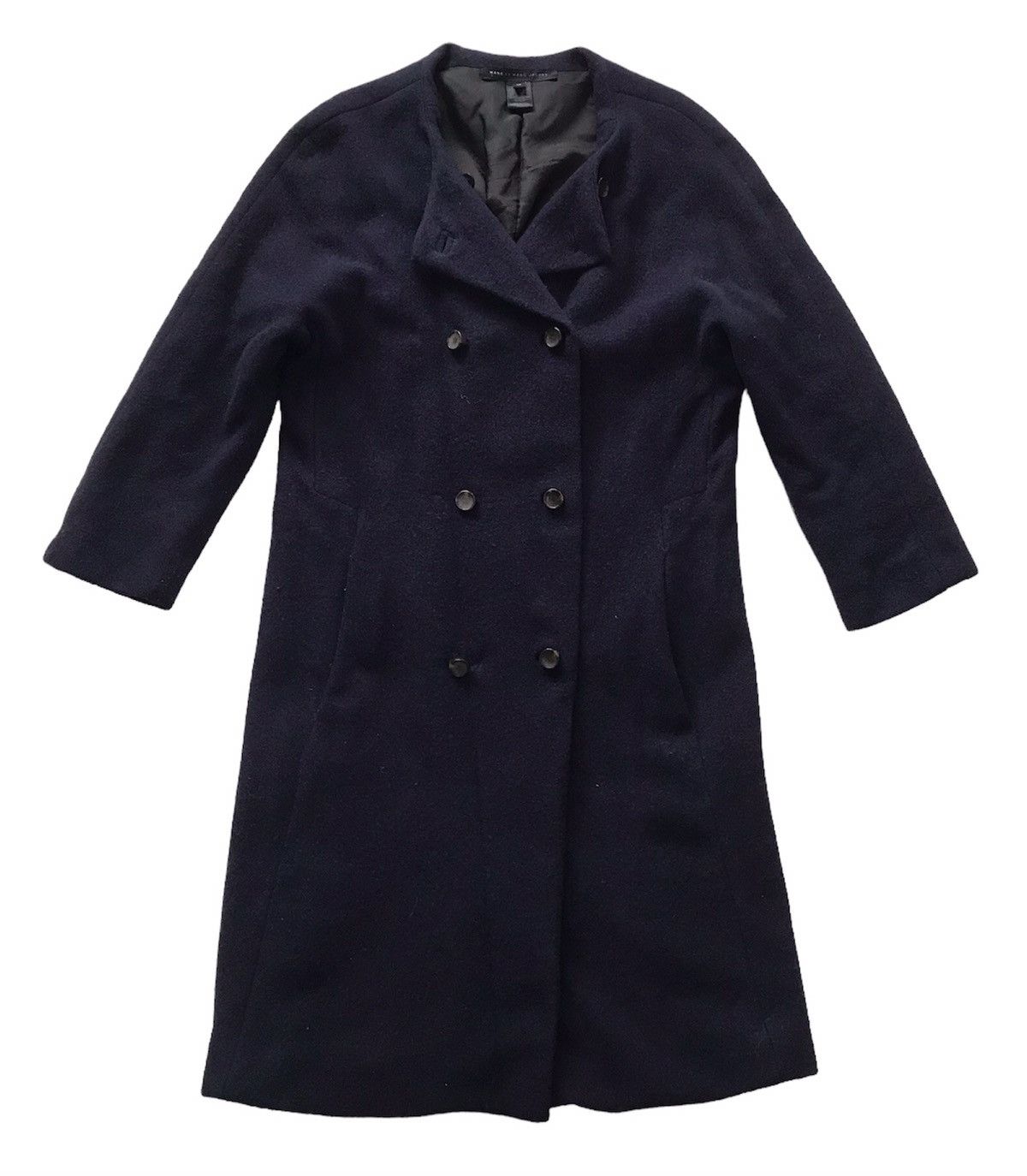 Marc by Marc Jacobs Wool Angora Rabbit Nylon Long Coat