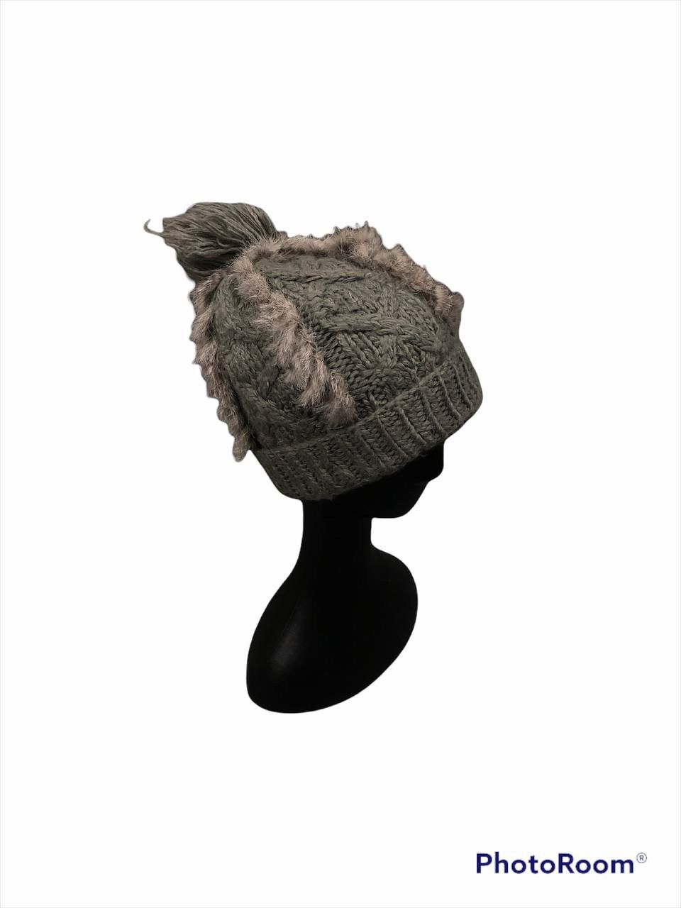 image of Seditionaries x Vintage Kable Knitting Mohair Mohowk Beanie in Grey, Men's