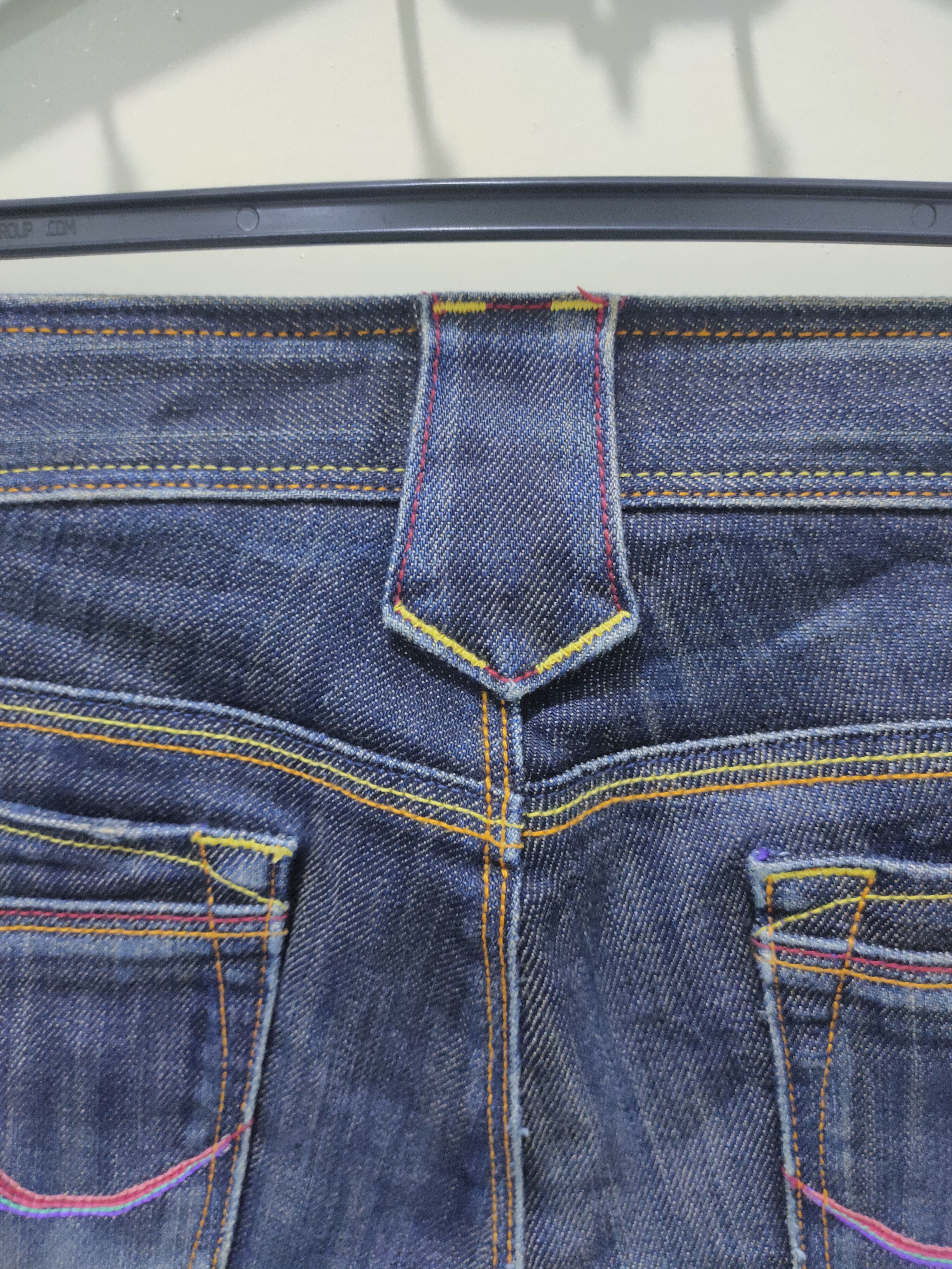 Japanese Brand BRAPPERS Stone Wash Slim Fit Rainbow Denim Jeans Cargo Pant Size 32" / US 10 / IT 46 - 17 Thumbnail