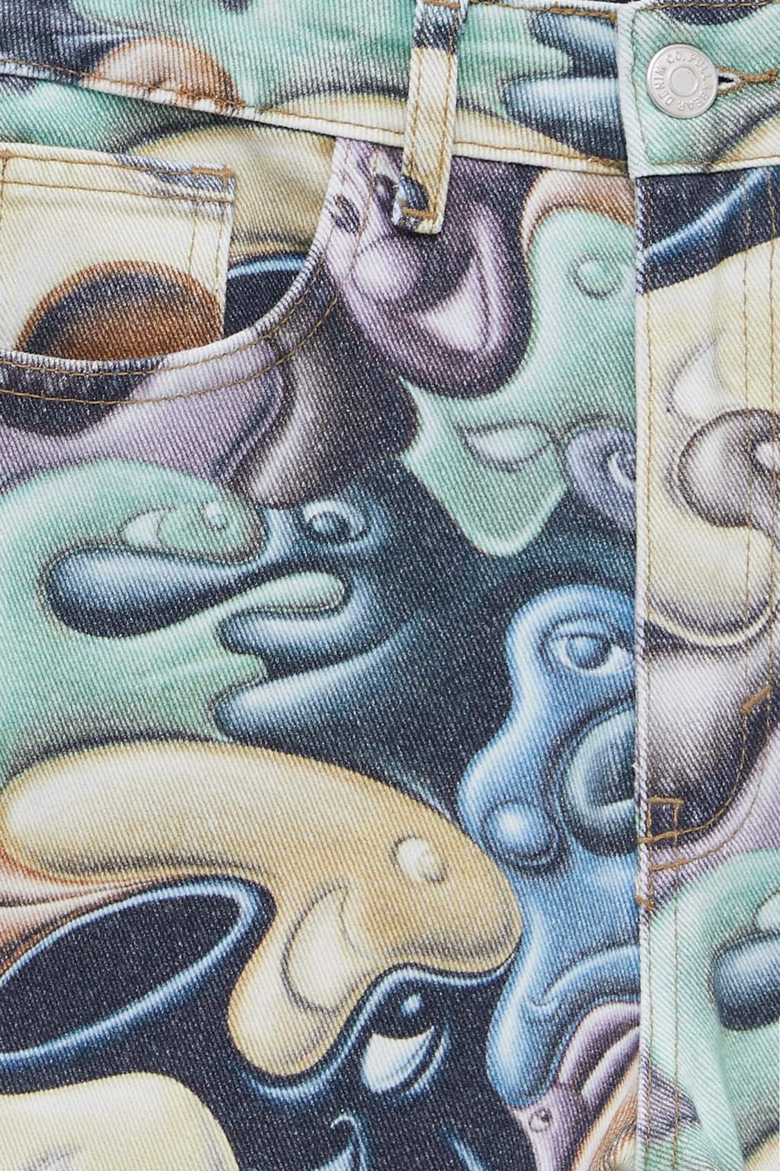 Other Kenny Scharf x Pull&Bear All-Over Print Jeans Size US 30 / EU 46 - 7 Thumbnail