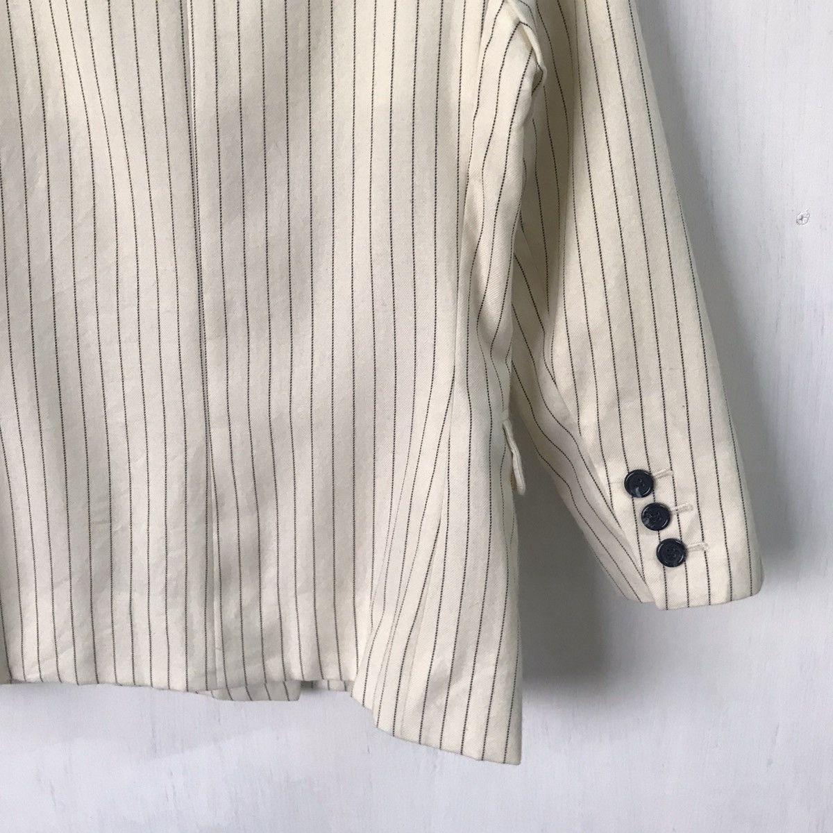 Yves Saint Laurent YSL Yves Saint Laurent Stripes Double Breast Coat Jacket Size XS / US 0-2 / IT 36-38 - 9 Thumbnail