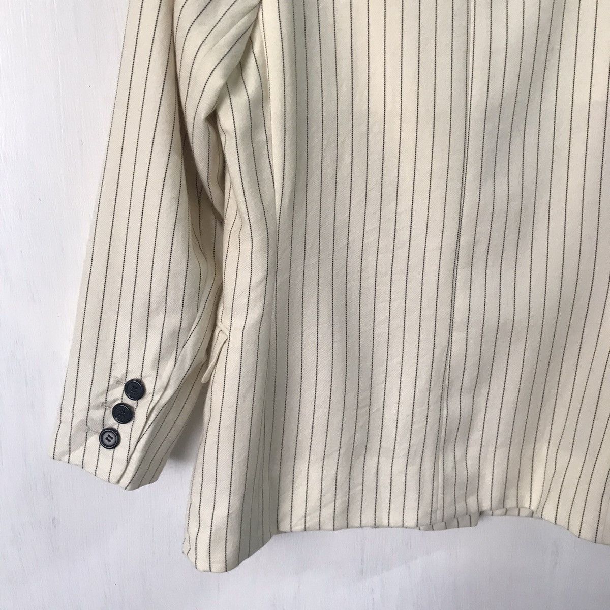Yves Saint Laurent YSL Yves Saint Laurent Stripes Double Breast Coat Jacket Size XS / US 0-2 / IT 36-38 - 10 Thumbnail