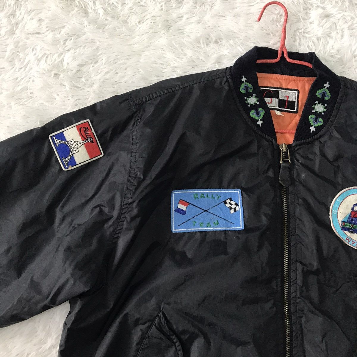 Japanese Brand 💥Steals💥Rare G-1 Paris Rally Team Bomber Jacket Size US L / EU 52-54 / 3 - 3 Thumbnail